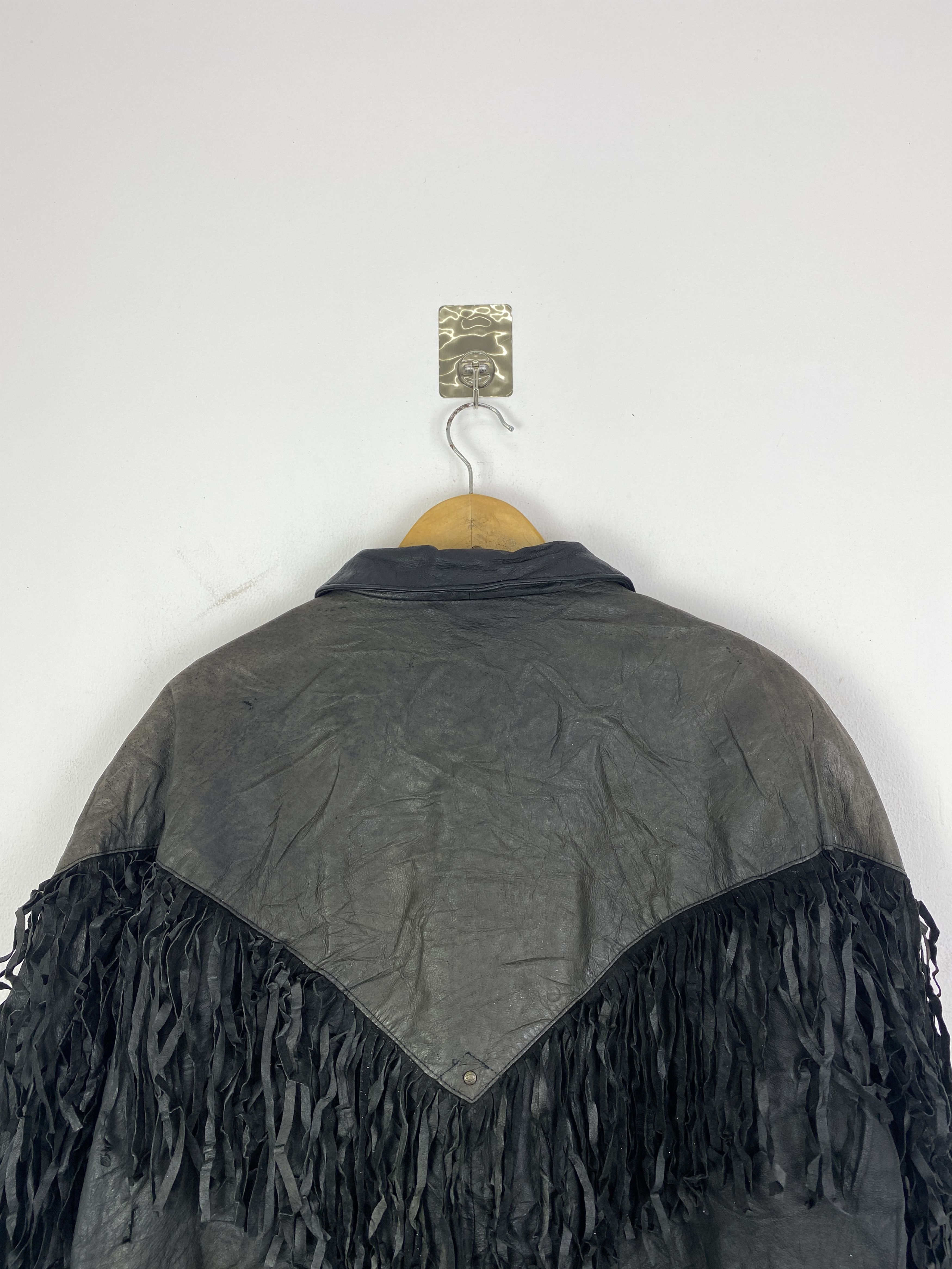 Japanese Brand Vintage 80s Foxrun Mexican Style Leather Jacket J0135 Size US XL / EU 56 / 4 - 4 Thumbnail