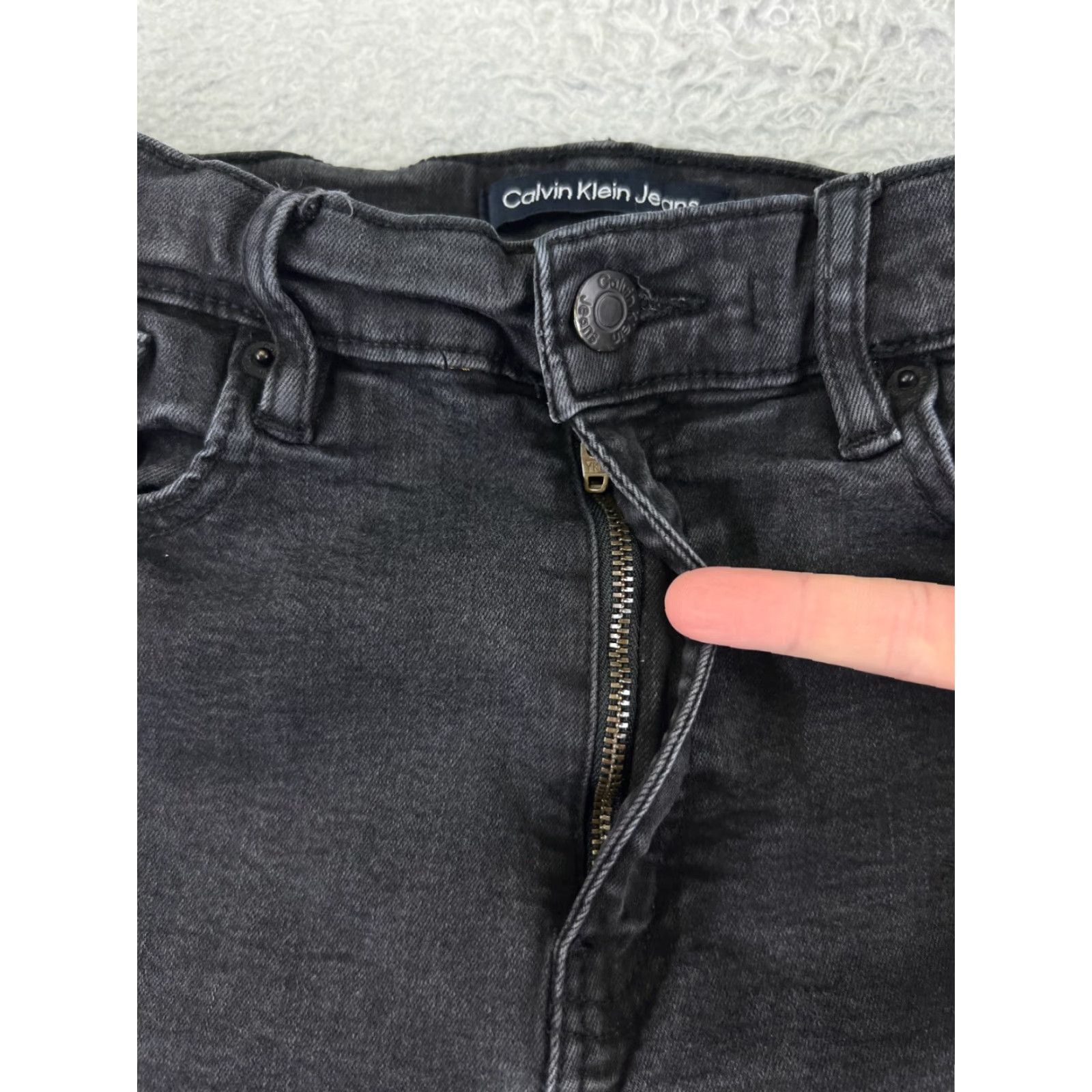 Calvin Klein Calvin Klein Jeans Women 12 Black Denim High Rise Jegging Cotton 27x24 Size 34" / US 12 / IT 48 - 5 Thumbnail