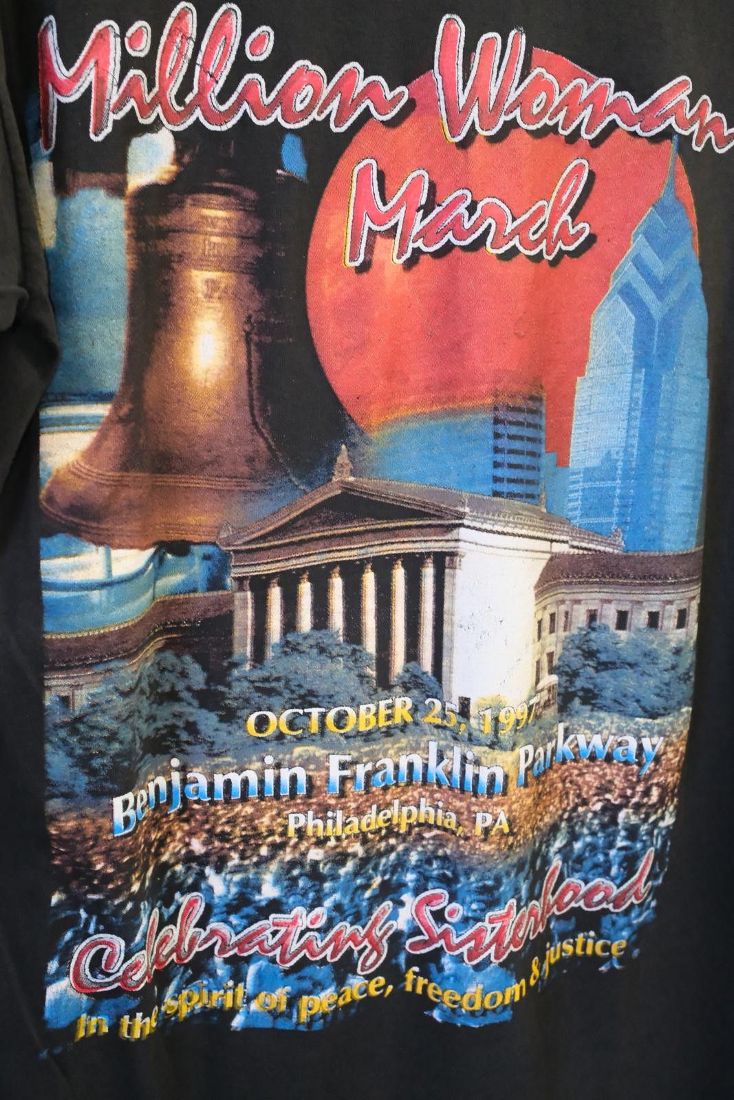 Vintage 97' Shor Hills Tee Million Woman March Rap T-Shirt Size XXL / US 16-18 / IT 52-54 - 4 Thumbnail