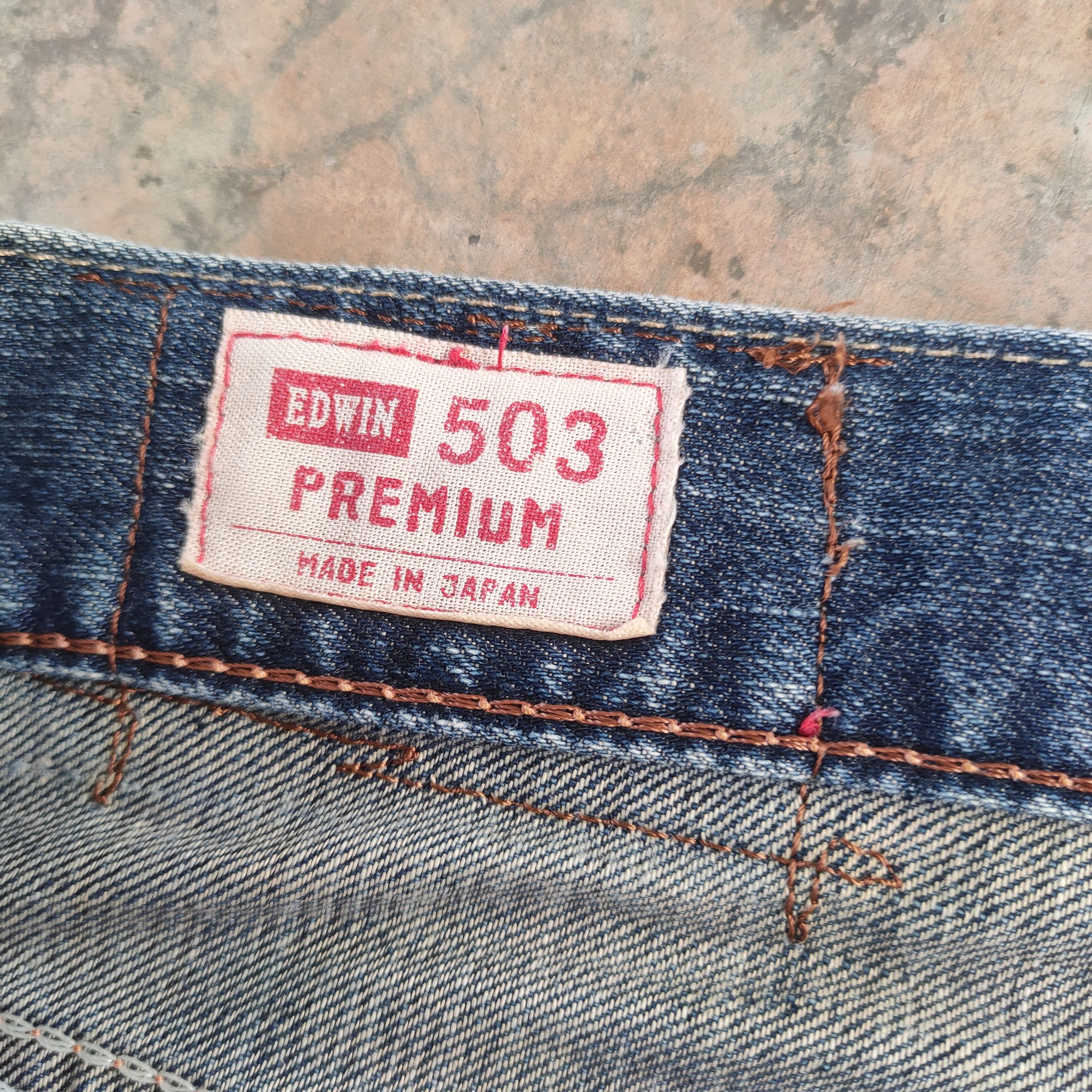 Edwin W32 VINTAGE EDWIN FADED DISTRESSED RIPPED JEANS PANTS Size US 32 / EU 48 - 7 Thumbnail