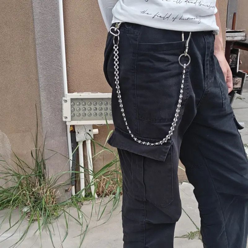 Jewelry Punk Waist Pants Chain Wallet Chain Keychain Size ONE SIZE - 4 Thumbnail