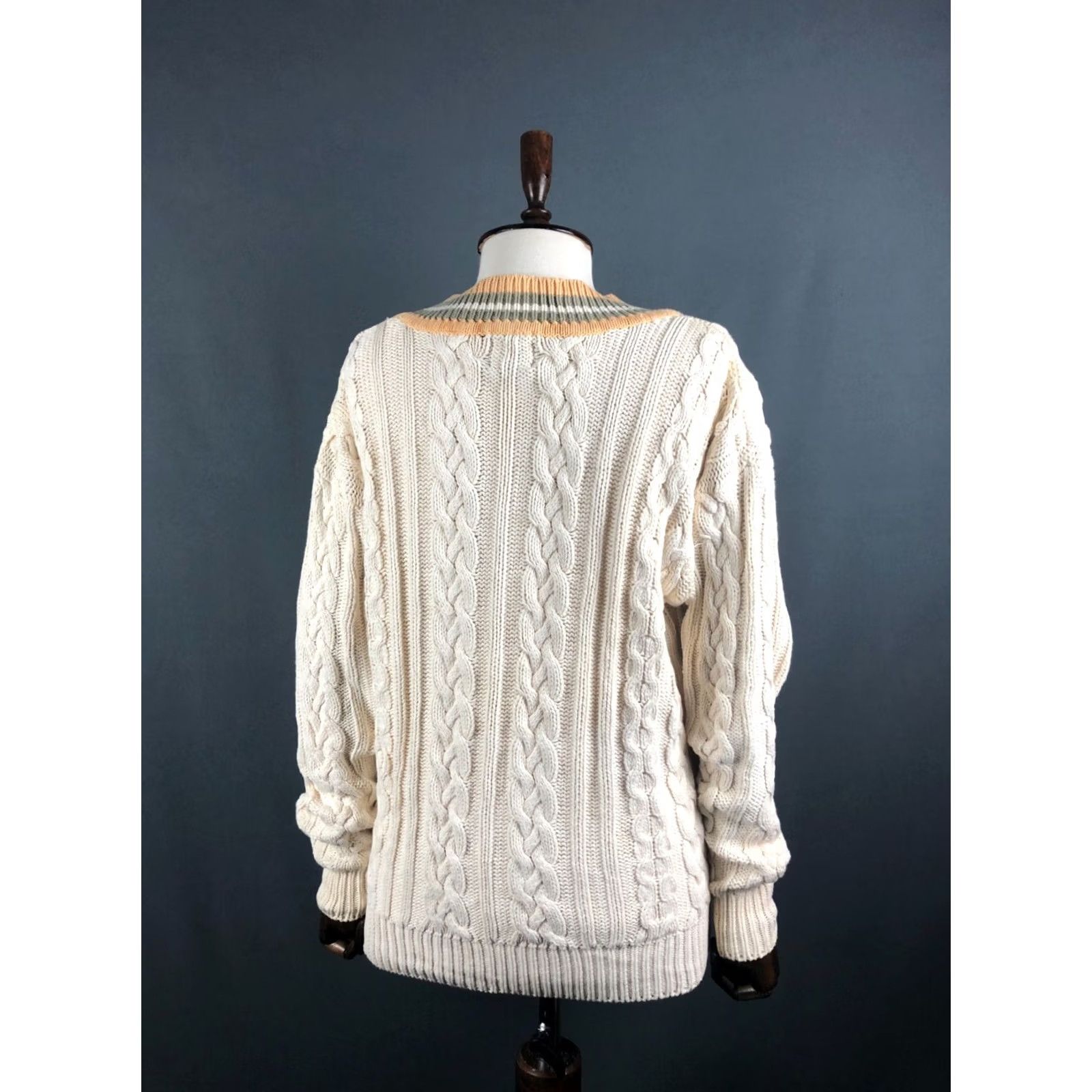 Gap Gap Pullover Womens S Ivory Cable Knit Cotton Women Size Size S / US 4 / IT 40 - 3 Thumbnail