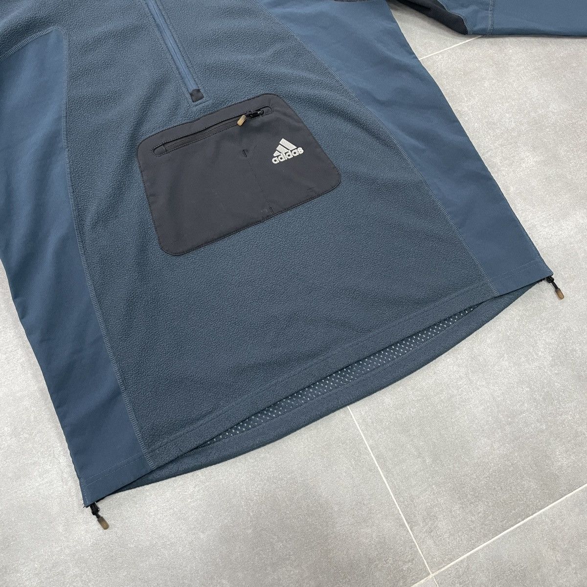 Adidas × Vintage Vintage Adidas Clima Proof Fleece Anorak Jacket Size XL Size US XL / EU 56 / 4 - 5 Thumbnail