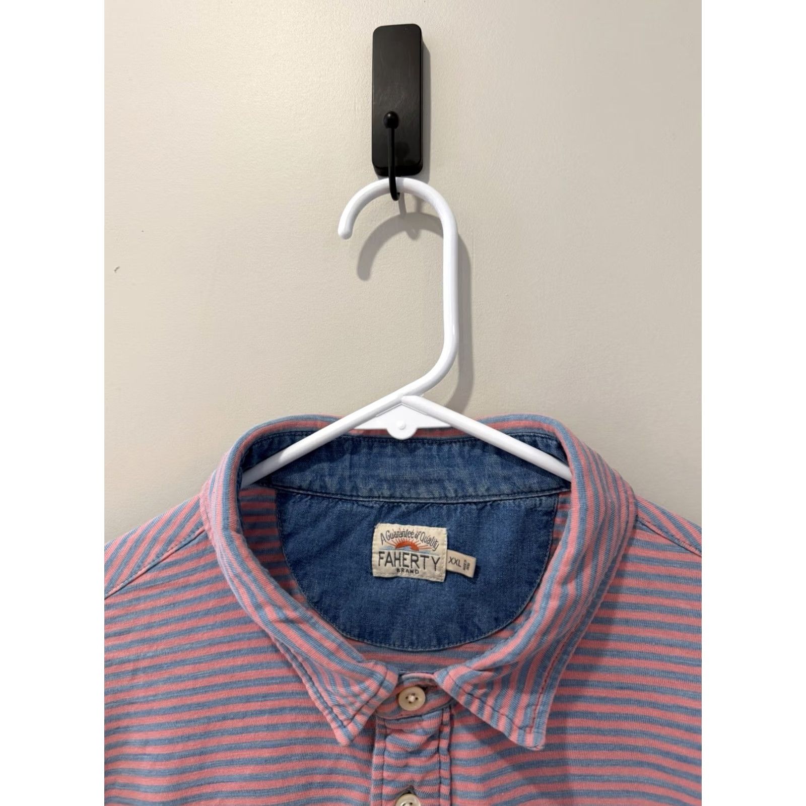 Faherty Faherty Polo Shirt Men’s 2XL XXL Striped Pima Cotton Size US XXL / EU 58 / 5 - 3 Thumbnail
