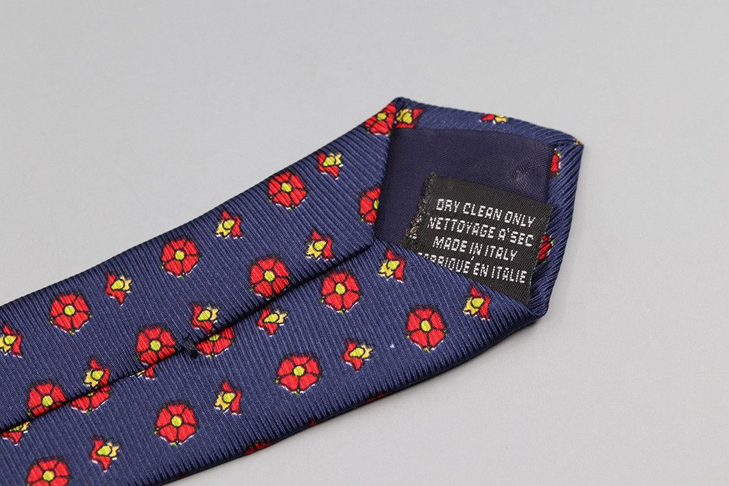 pandora Vintage Pandora Silk Tie – Red Floral Pattern Size ONE SIZE - 4 Thumbnail