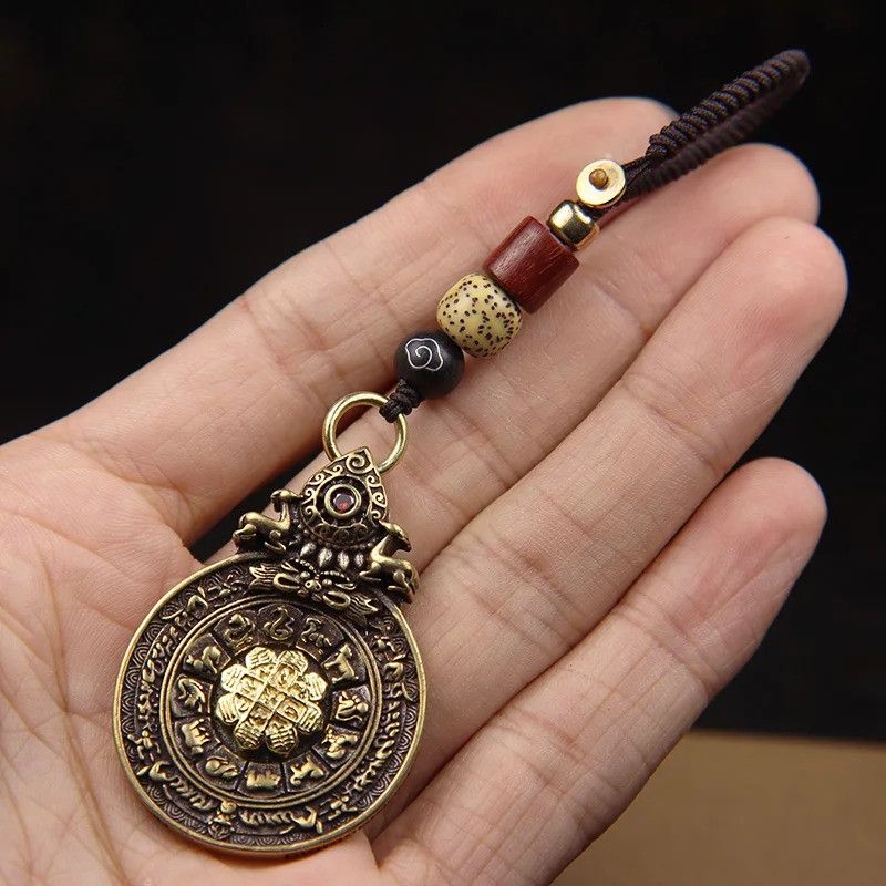 Other Buddhist Tantra Eight Diagram Keyring Car Keychain Charms Size ONE SIZE - 1 Thumbnail