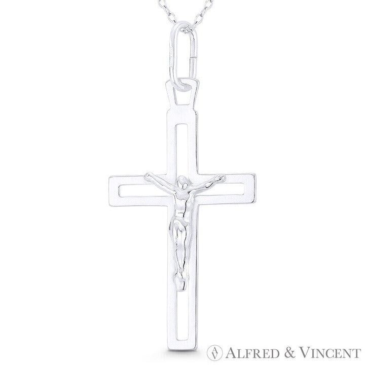 Other Jesus Christ on Cutout Crucifix Christian Cross Pendant Size ONE SIZE - 1 Preview