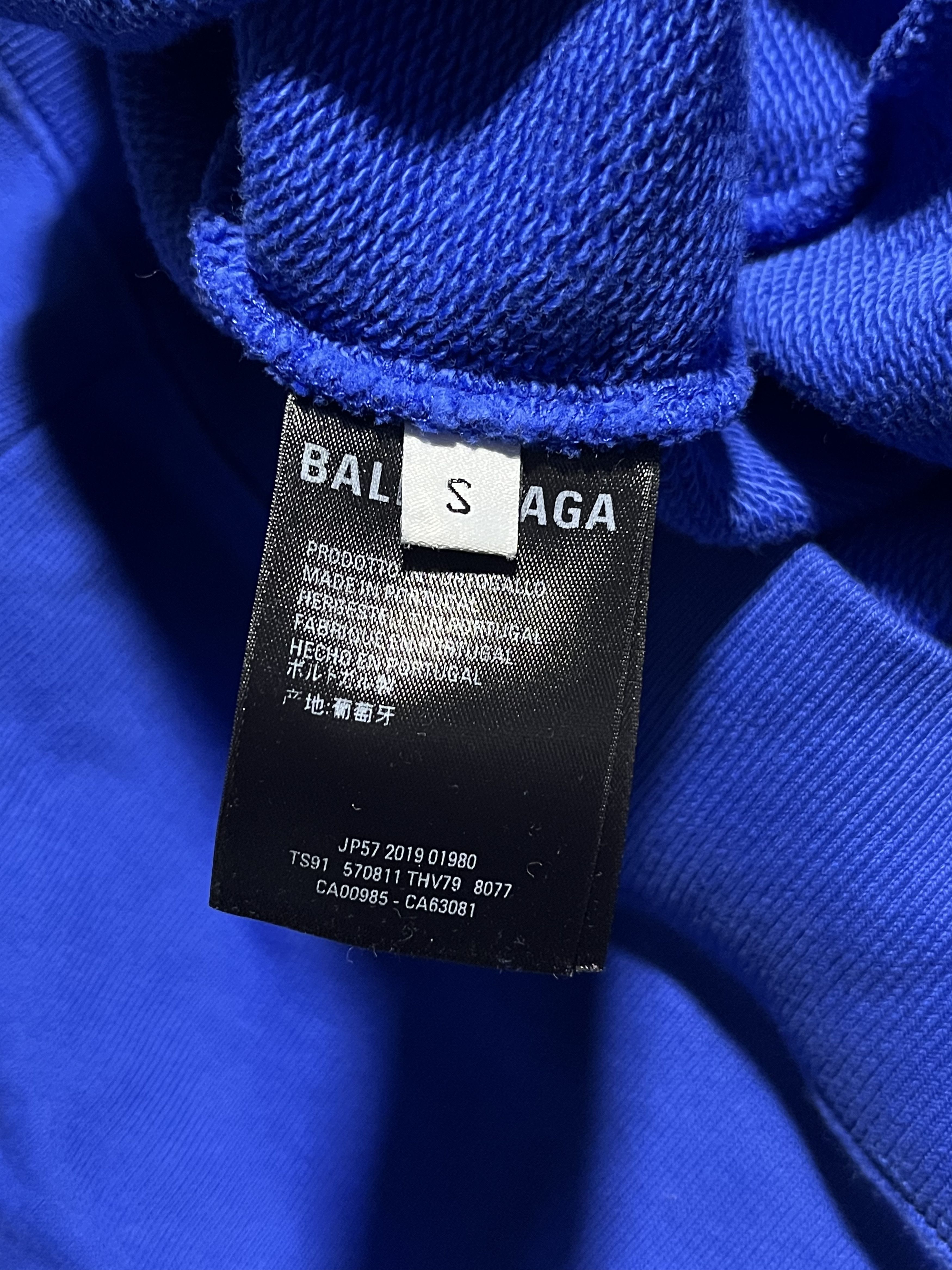 Balenciaga Balenciaga Big Logo Hoodie Blue Size US L / EU 52-54 / 3 - 5 Thumbnail