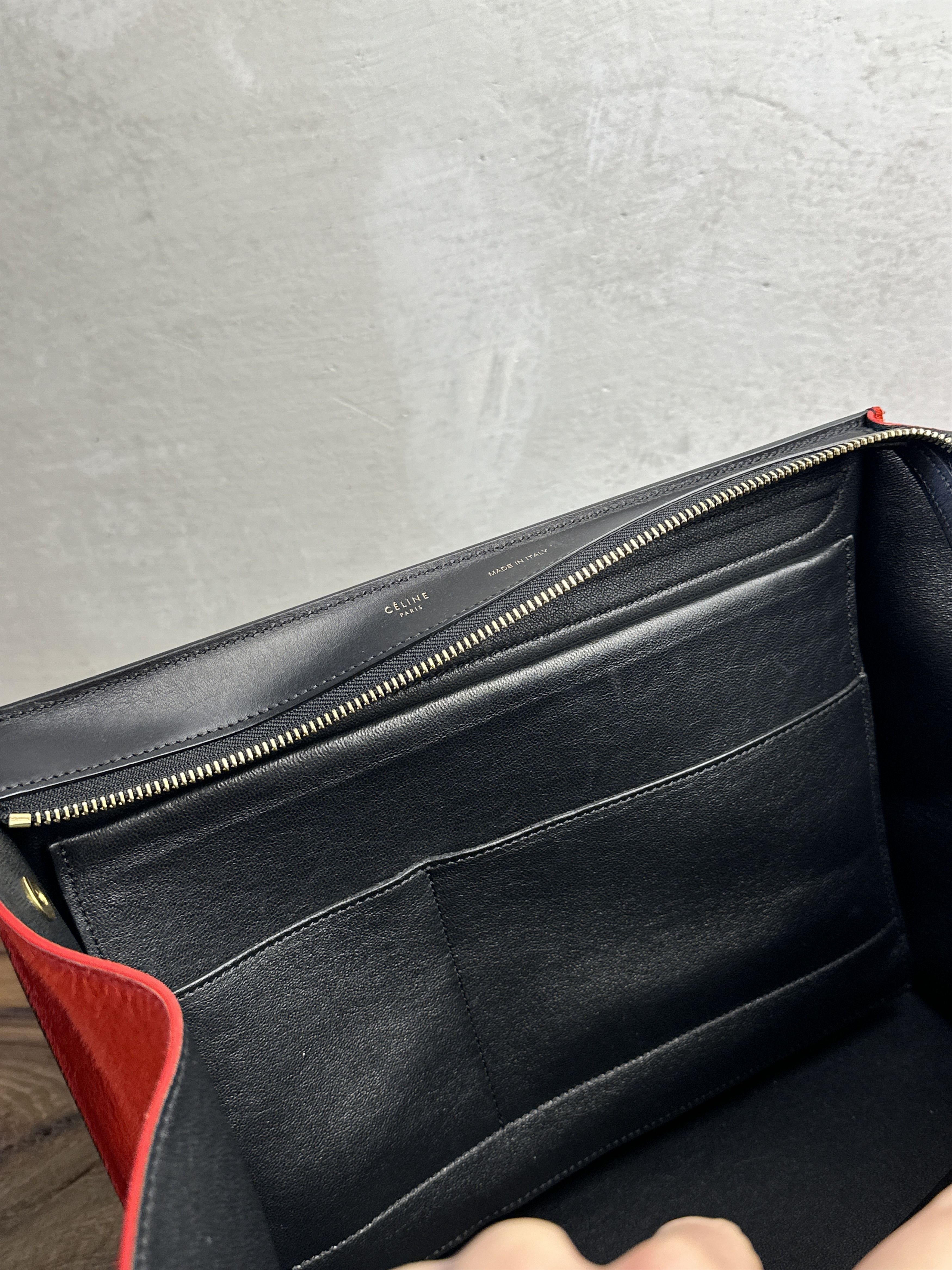 Celine Celine Trapeze Medium Ponyhair Tricolor Bag Size ONE SIZE - 12 Thumbnail
