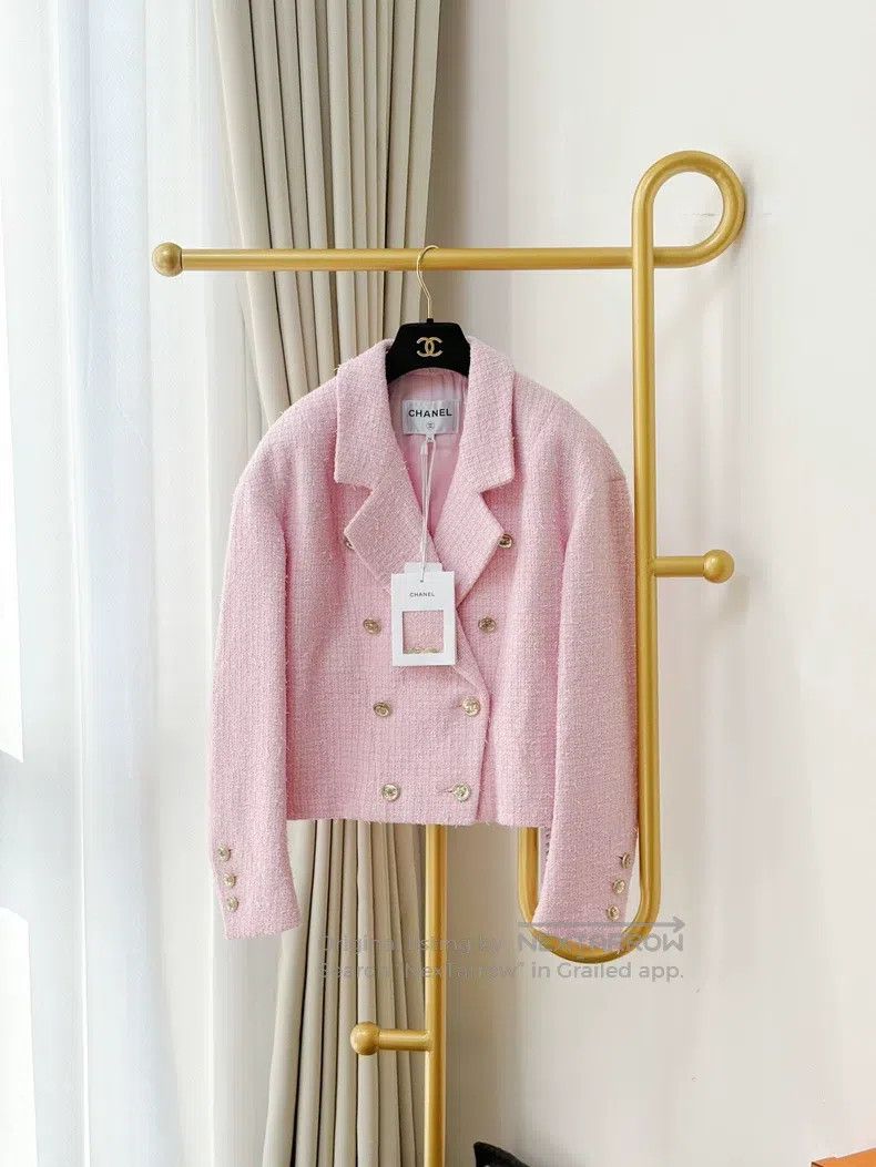 Chanel Chanel 21S spring and summer cherry blossom pink double-br Size XS / US 0-2 / IT 36-38 - 2 Thumbnail
