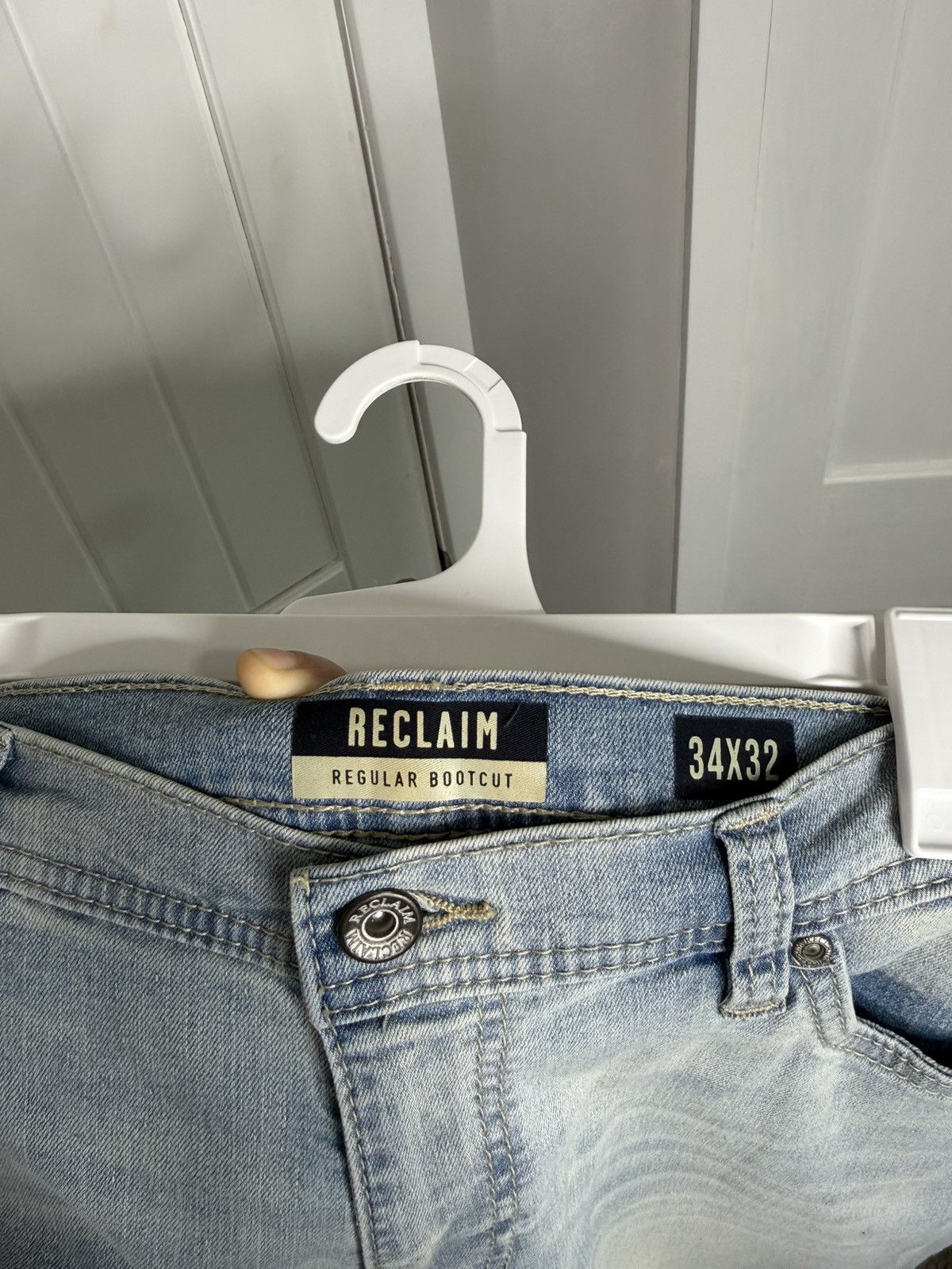 Other Reclaim Regular Bootcut Stretch Blue Jeans 34X32 Size US 34 / EU 50 - 2 Thumbnail