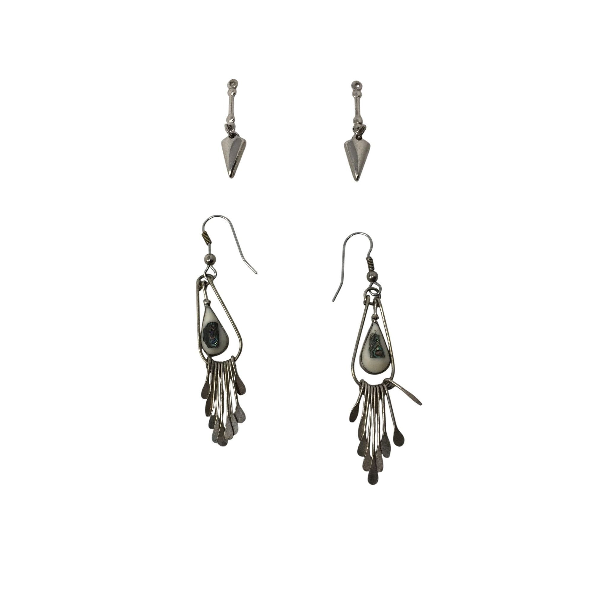 Other Women's Silver Toned Teardrop Dangle Earrings Size ONE SIZE - 3 Thumbnail