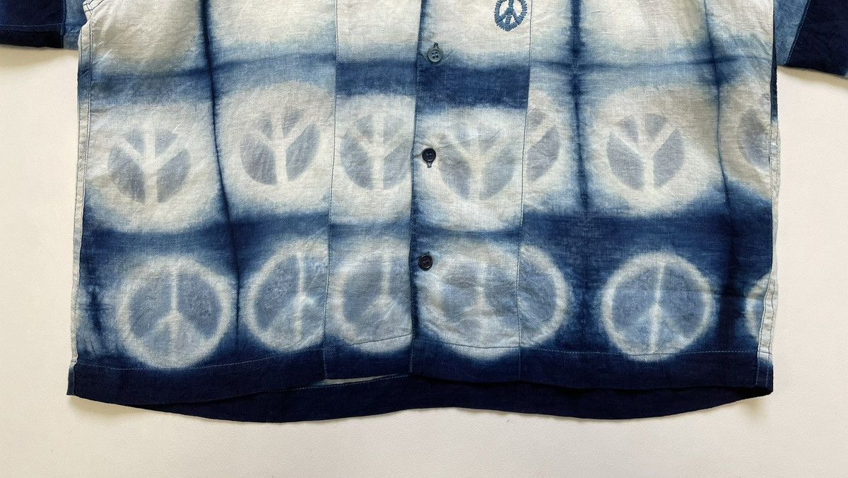 Story Mfg. Blue/White ‘Peace Tie Dye’ Print Shirt Size US M / EU 48-50 / 2 - 8 Thumbnail