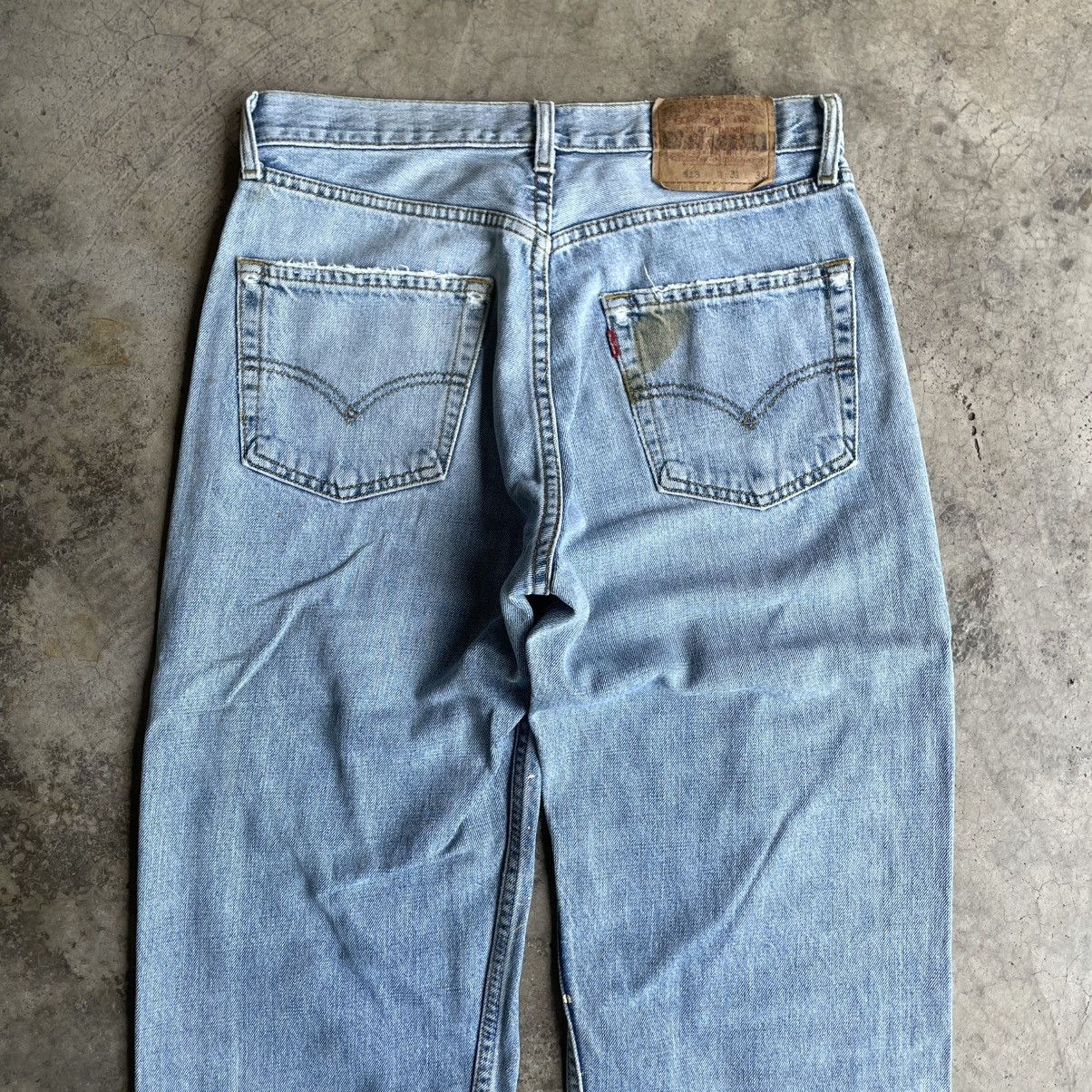 Levi's Vintage Clothing 🔥Vintage 1998 Levis 513 Splatter Paint Ripped Distress Jeans Size US 31 - 5 Thumbnail
