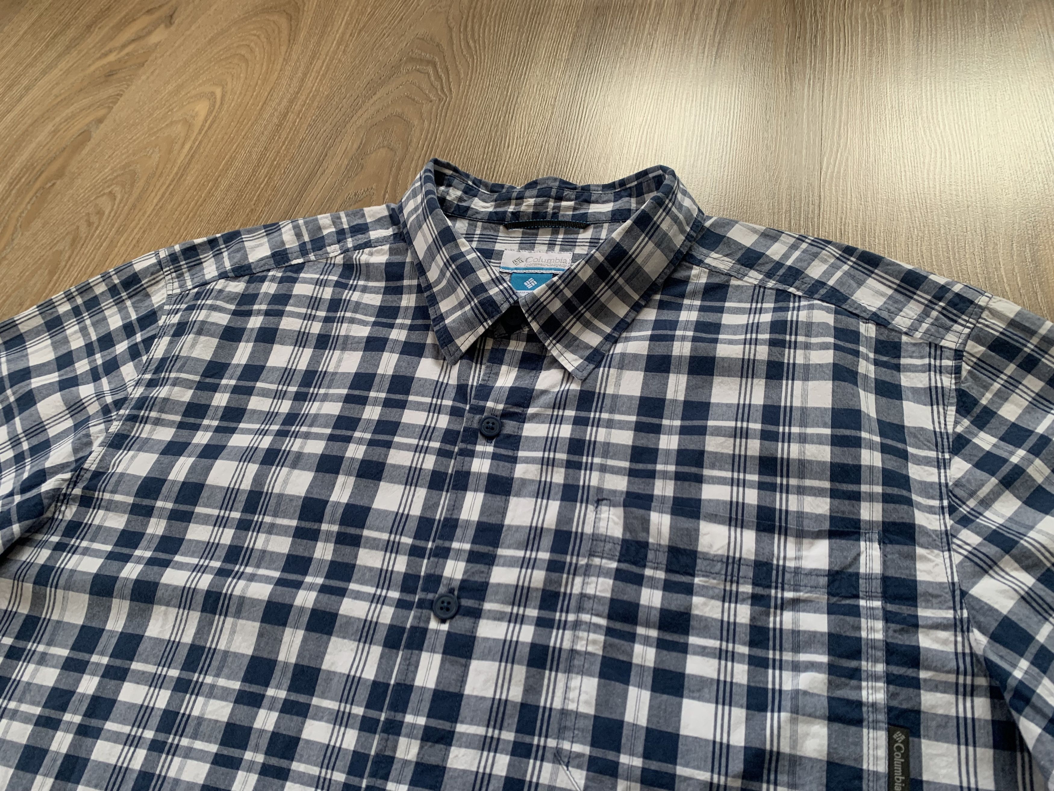 Columbia Columbia Plaid Cotton Short Sleeve Button Up Shirt Size US XL / EU 56 / 4 - 4 Thumbnail