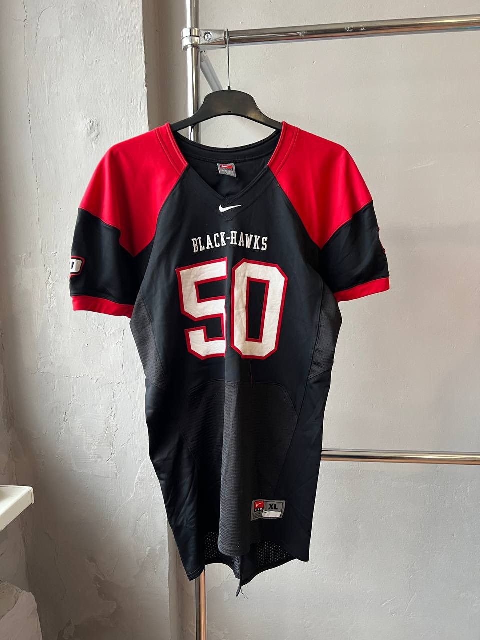 NHL 90’S RARE BLACK-HAWKS #50 PLAYER ISSUED GAME NIKE JERSEY XL Size US XL / EU 56 / 4 - 2 Thumbnail