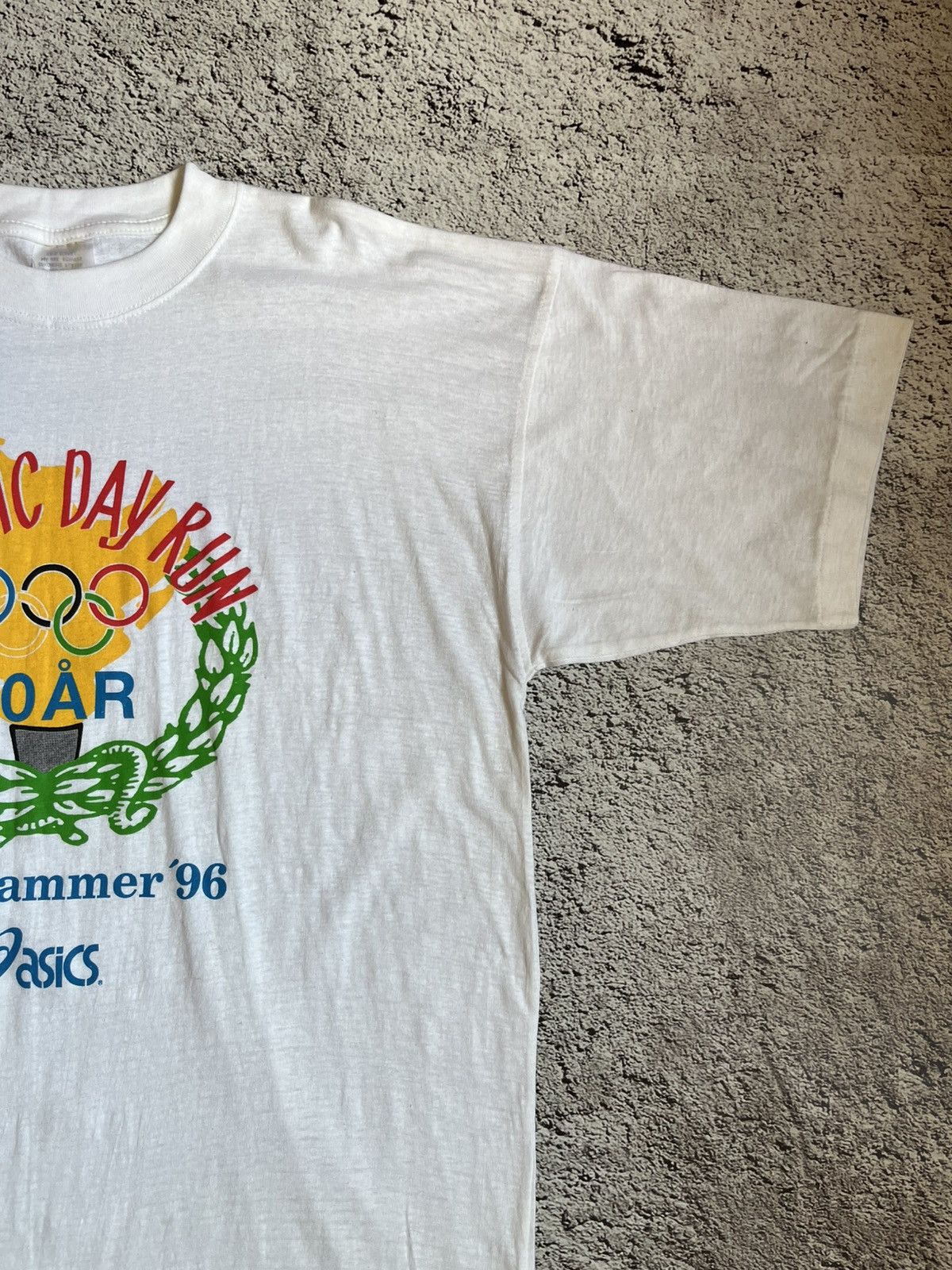 Asics × Vintage Vintage Asics Olympic Day Run Lillehammer ’96 T-Shirt Size US XL / EU 56 / 4 - 2 Thumbnail