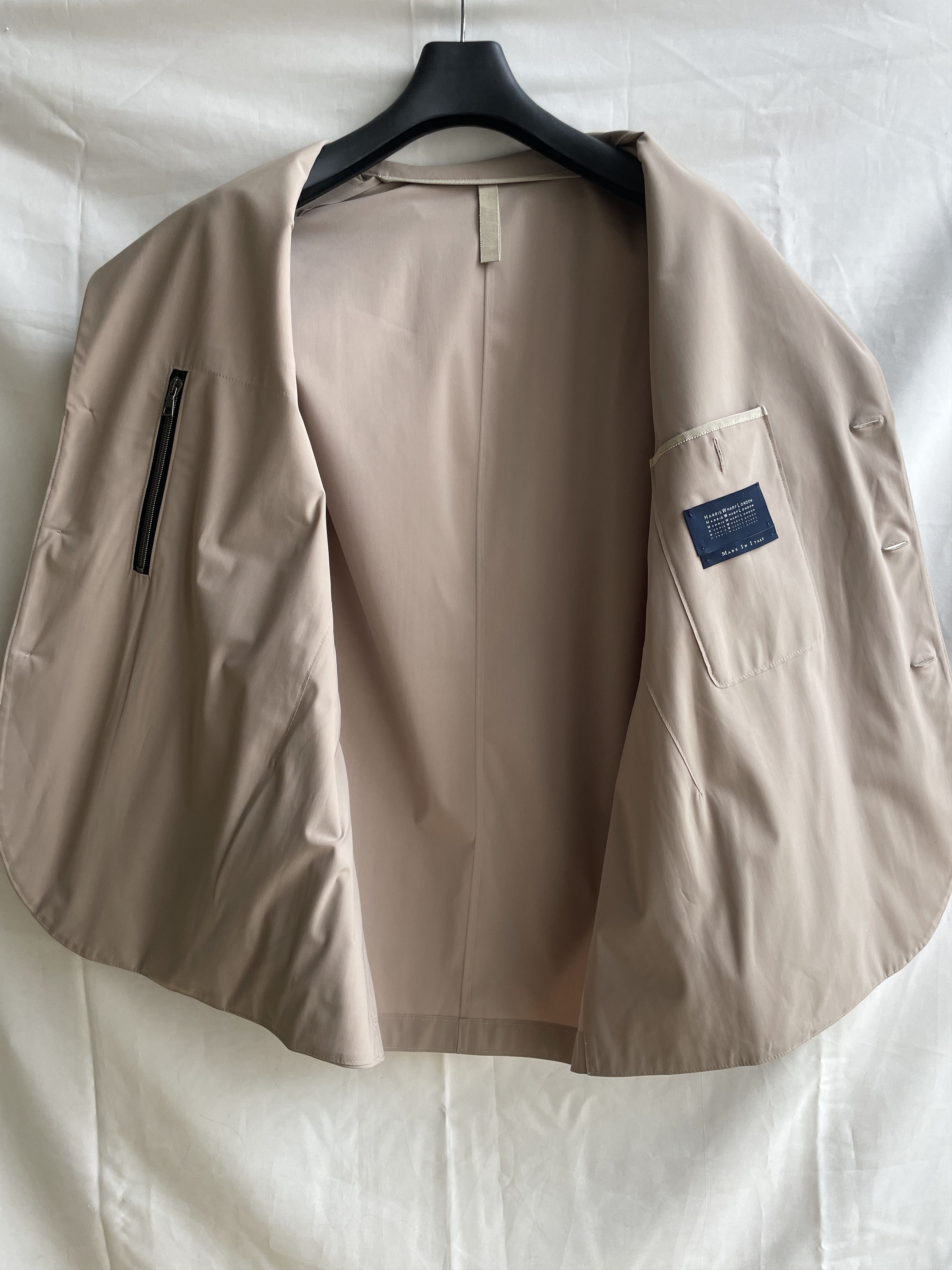 Harris Wharf London Harris Wharf London Unlined Polyester 3 Button Blazer Size 42R - 3 Thumbnail