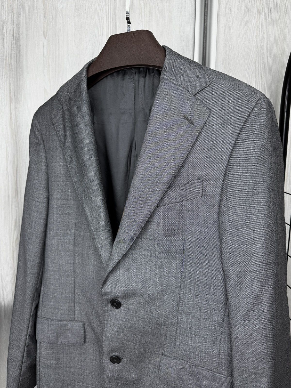 Boggi Boggi Milano Grey 110s Wool 2 pieces made in italy suit Size 40R - 6 Thumbnail