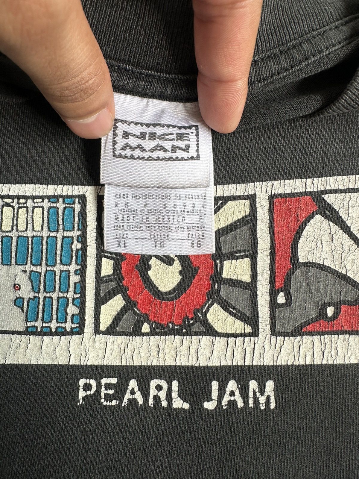 Band Tees Vintage 90’s Pearl Jam No Code Concert Tour USA RARE BAND Size US XL / EU 56 / 4 - 5 Thumbnail