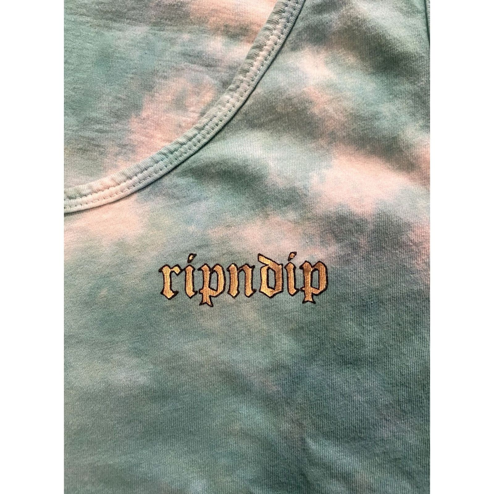 RIPNDIP RIPNDIP Tank Top Tie Dye All Hail Lord Cat Blue Men’s XL Tank Top Sleeveless Beach Surf Skate Shirt T-Shirt Size US XL / EU 56 / 4 - 4 Thumbnail