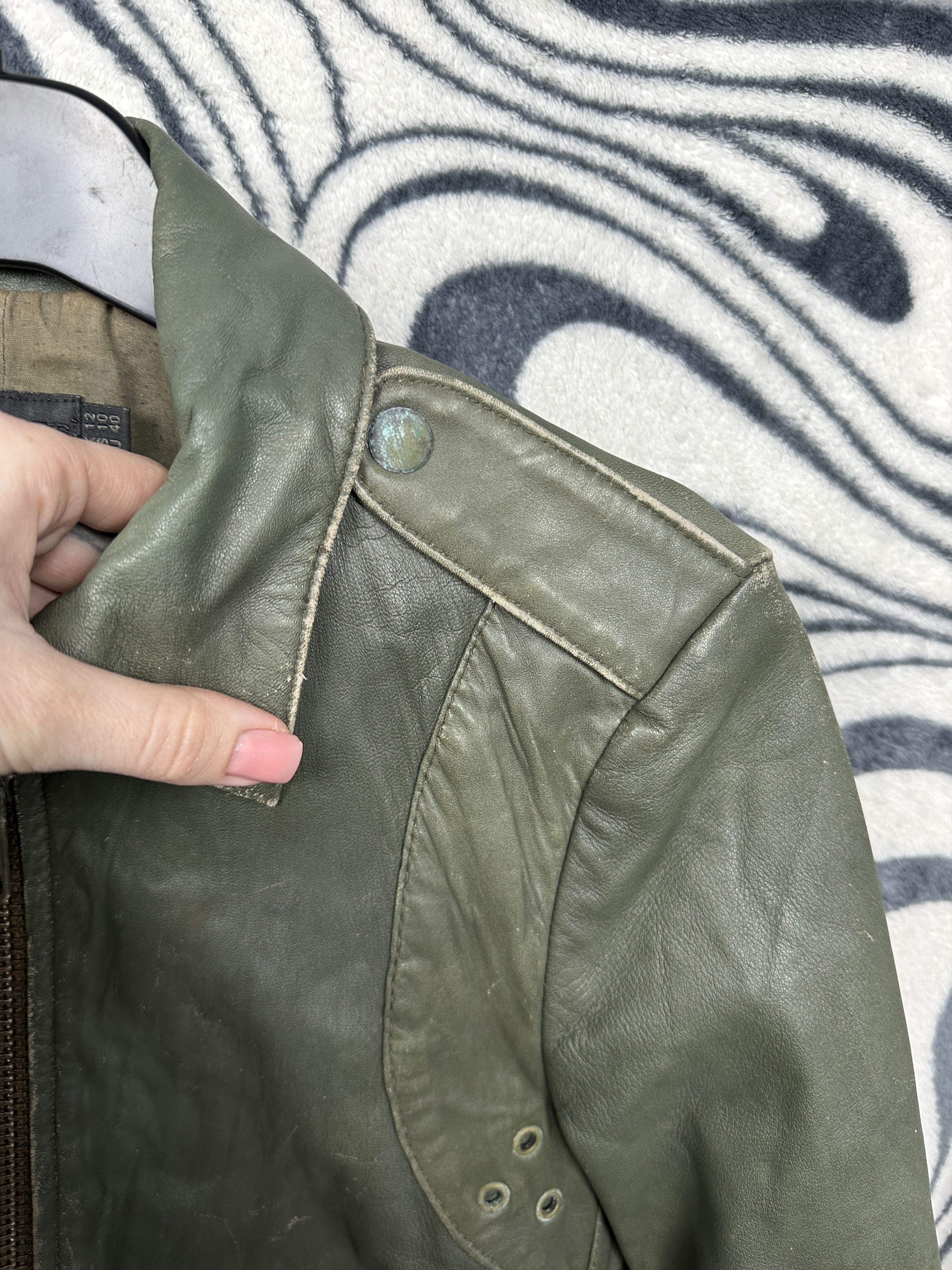 Allsaints Allsaints Vintage Womens Distressed Leather Jacket Size M / US 6-8 / IT 42-44 - 8 Thumbnail