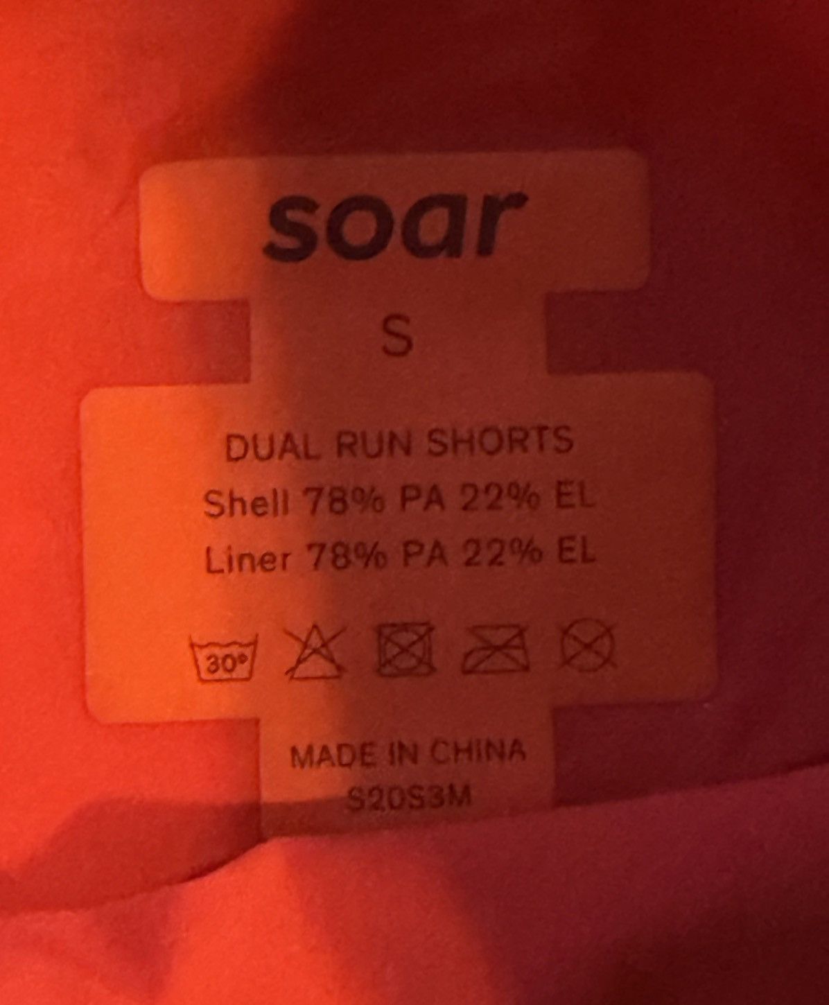 SOAR Running SOAR Running Dual Run Shorts Orange Small 2-in-1 Size US 31 - 3 Thumbnail