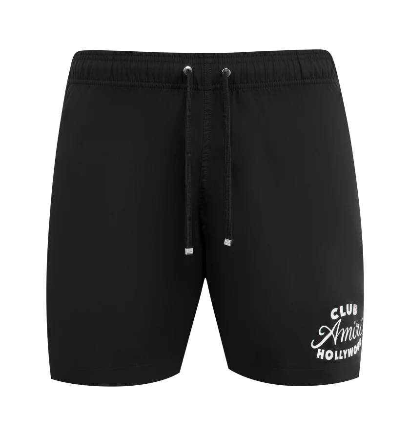 Amiri o1h1sh11225 Club Amiri Swim Trunk in Black Size US 30 / EU 46 - 1 Thumbnail