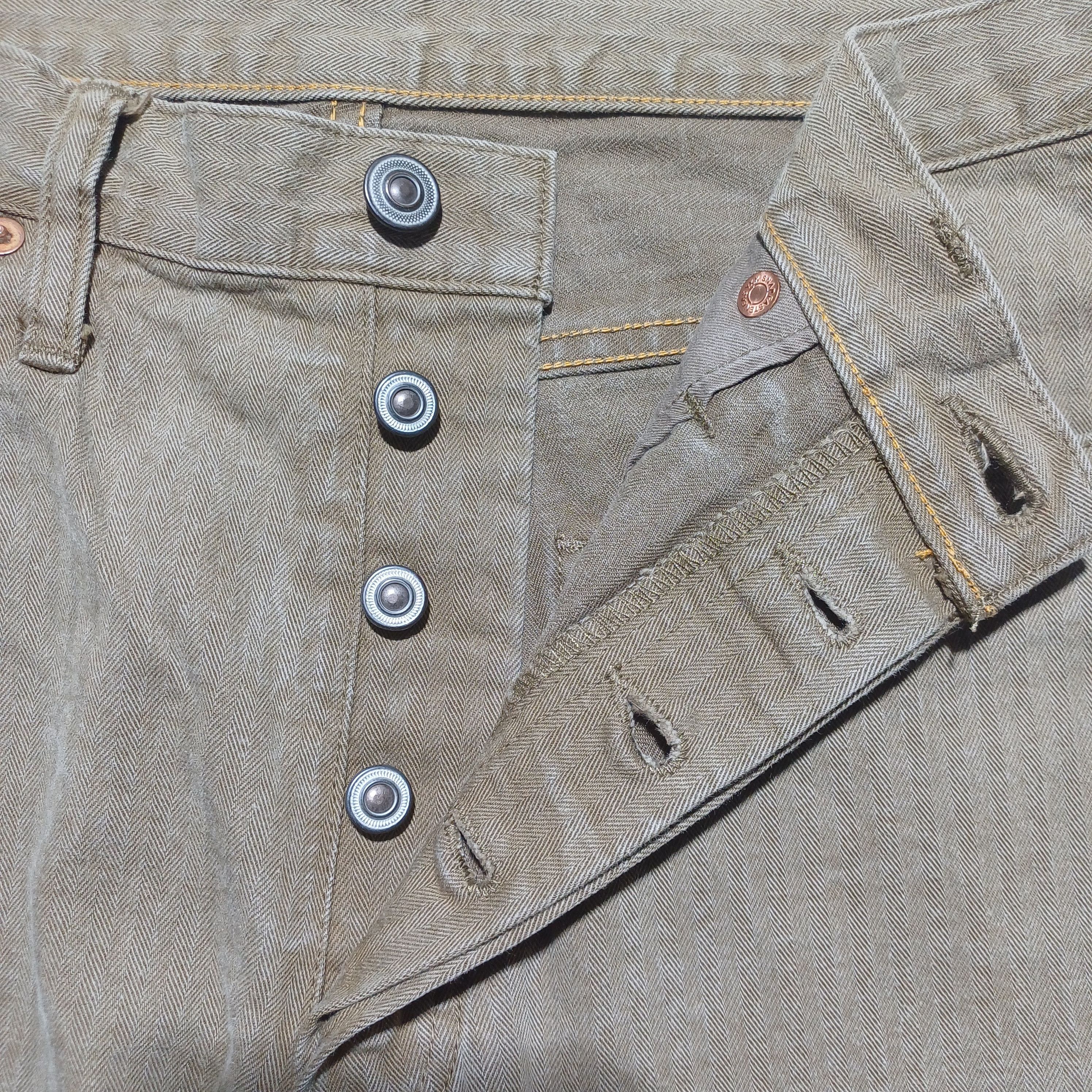 Journal Standard Beige Jeans Vintage Button Fly Journal Standart Size US 29 - 3 Thumbnail