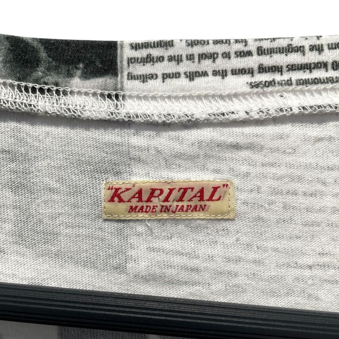 Kapital Allover Newspaper Long Sleeve Tee Size US XXL / EU 58 / 5 - 3 Thumbnail