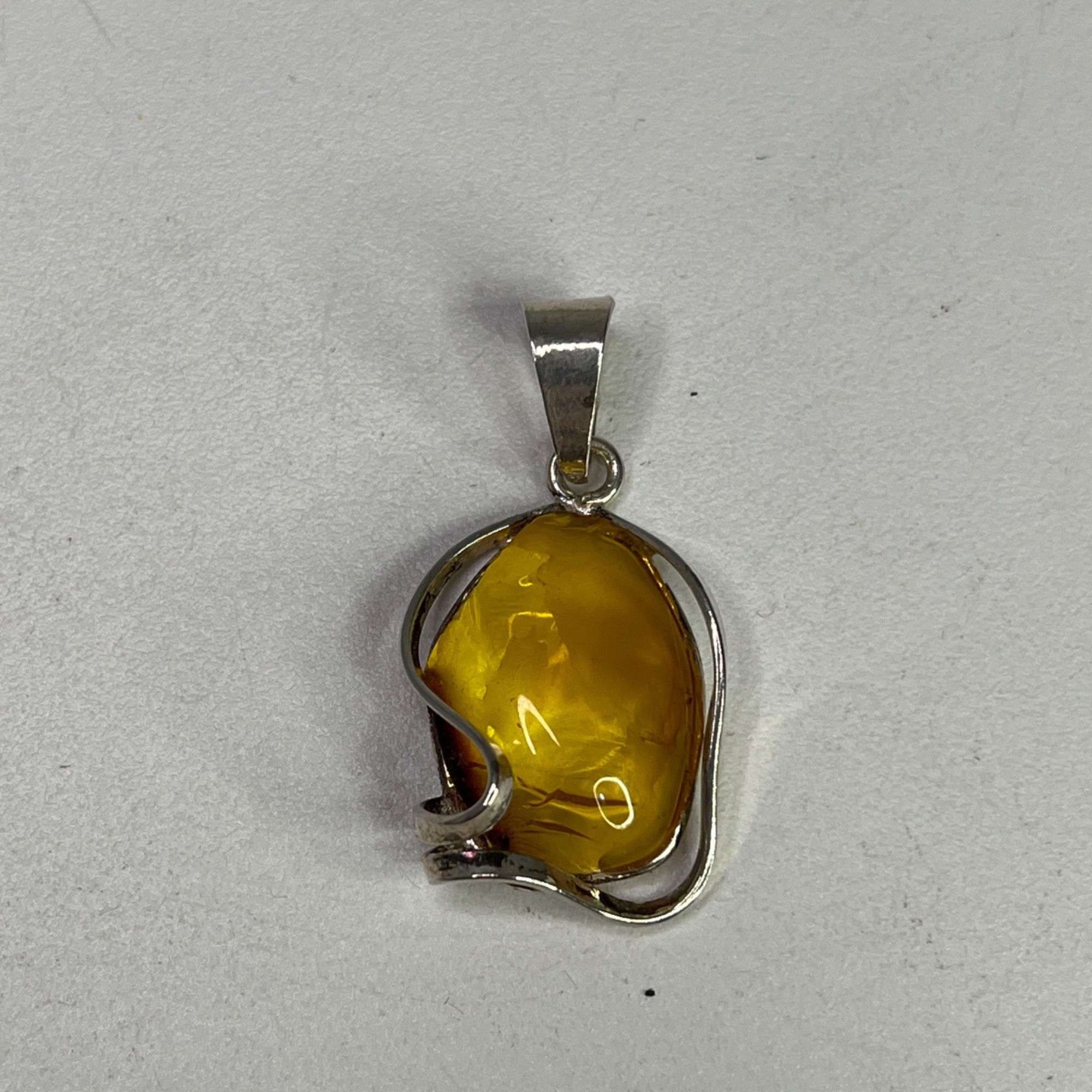 Other Baltic Amber Sterling Silver 925 Yellow Pendant For Womens F Size ONE SIZE - 3 Thumbnail