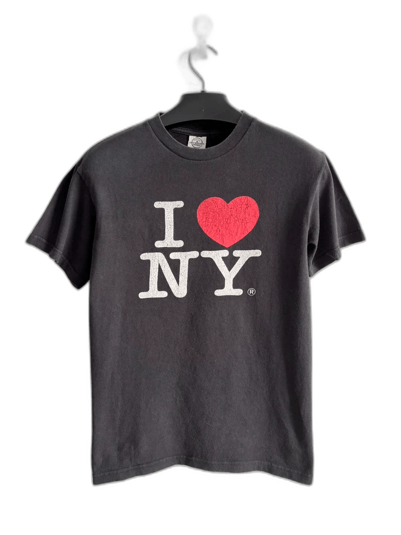 Vintage Vintage 90s I LOVE NY Short Sleeve Tee Size US S / EU 44-46 / 1 - 1 Thumbnail