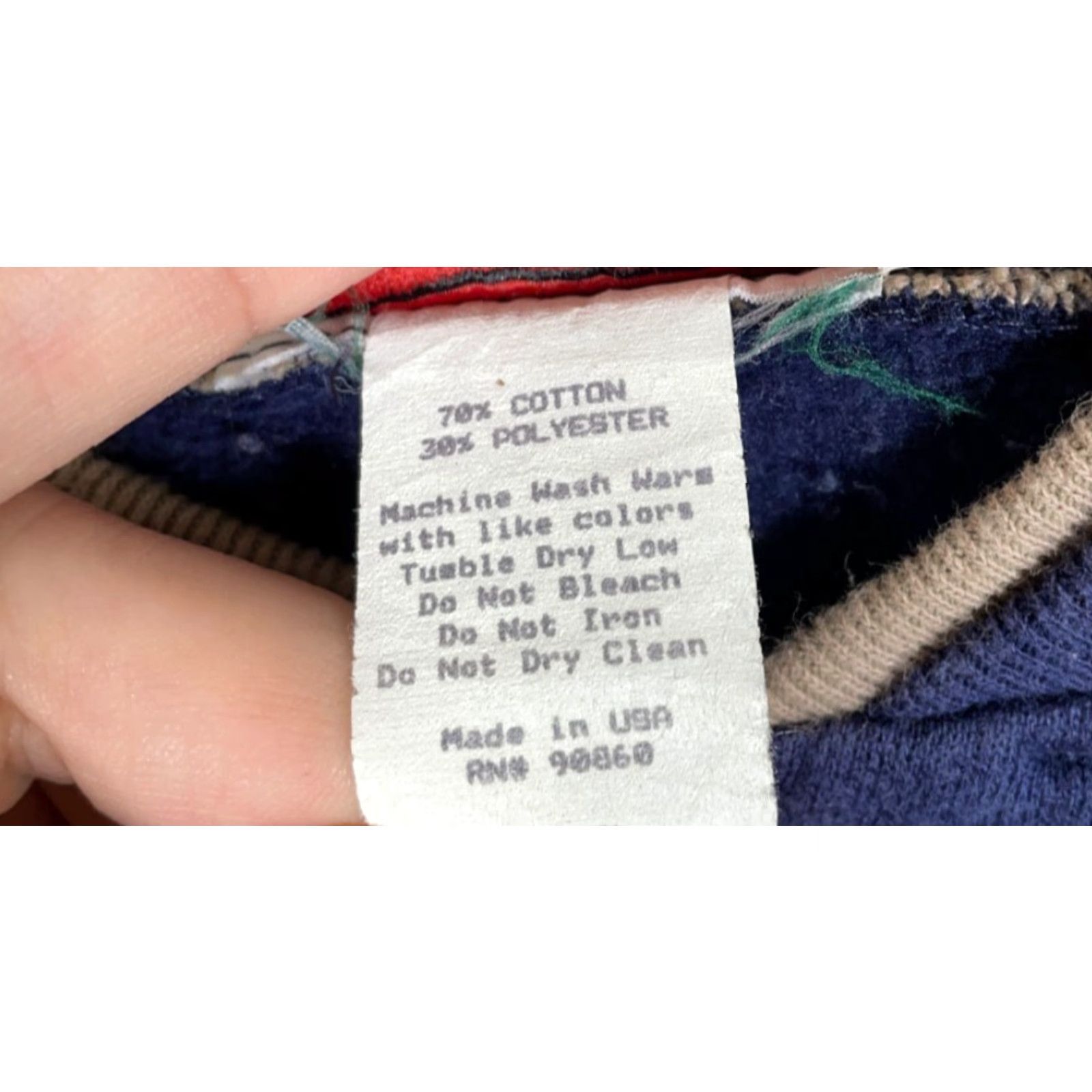 Vintage VINTAGE Woolrich Sweatshirt Henley 90s Eagle Print Adult Medium Blue Men’s Woolrich Logo Graphic Print Pockets Crew Neck Size US M / EU 48-50 / 2 - 4 Thumbnail