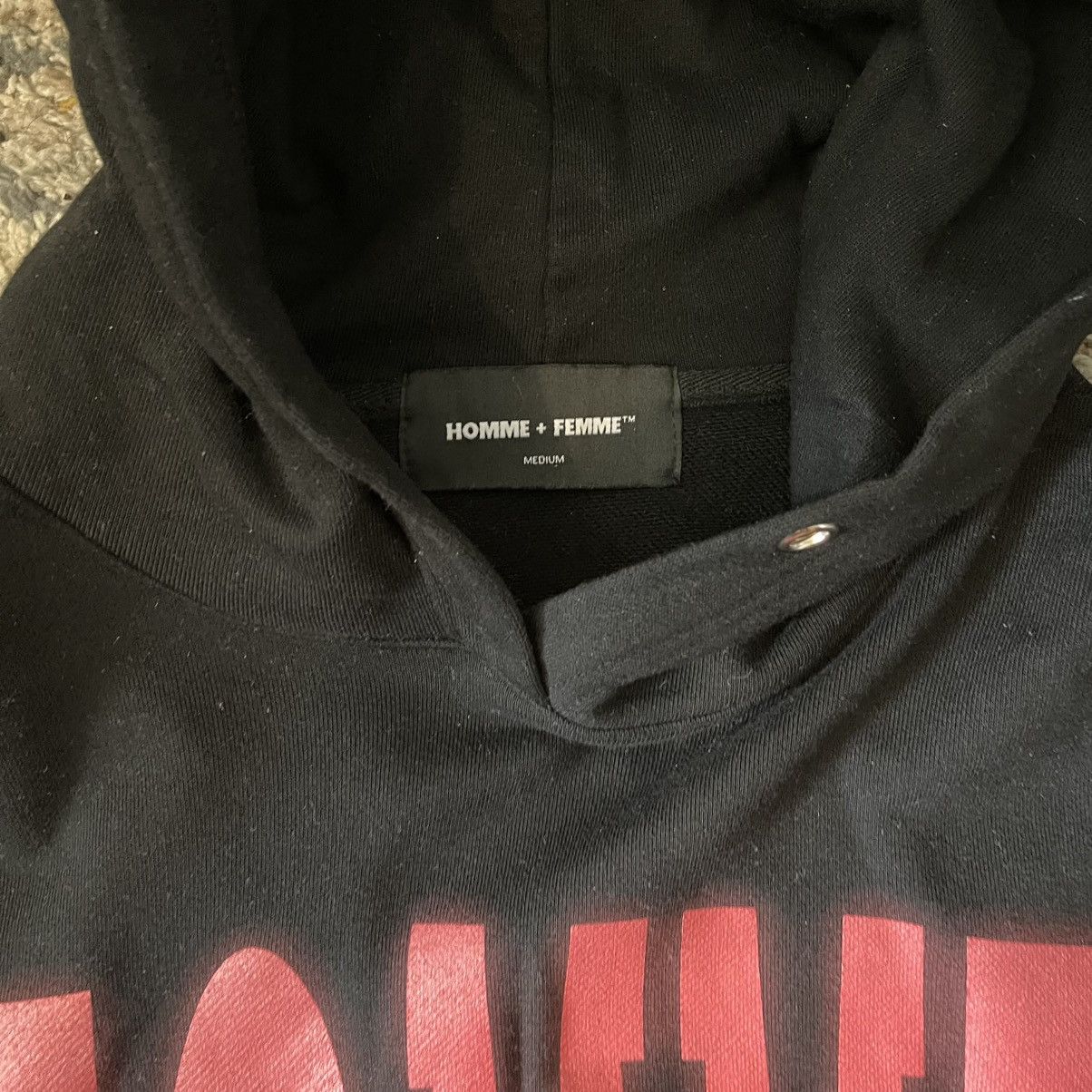 Homme + Femme La Homme Femme Black and Red Vlone Inspired Hoodie Size US M / EU 48-50 / 2 - 4 Thumbnail