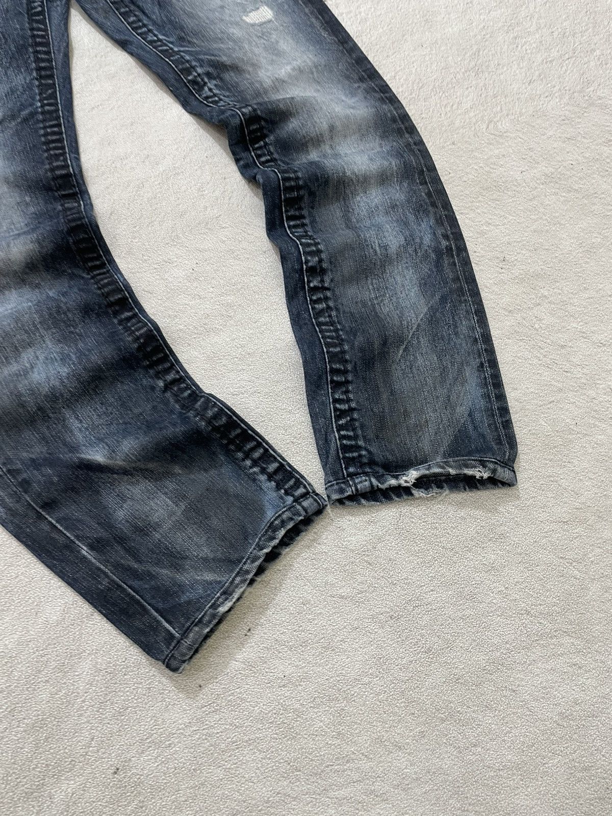 Undercover 2000s Kapital Heavy Distressed Wash Jeans Y2K Ifsix LGB Y’s Size 28" / US 6 / IT 42 - 5 Thumbnail