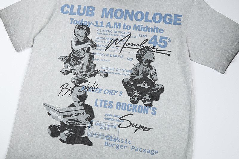 Japanese Brand American retro cartoon boy print distressed T-shirt Size US M / EU 48-50 / 2 - 4 Thumbnail