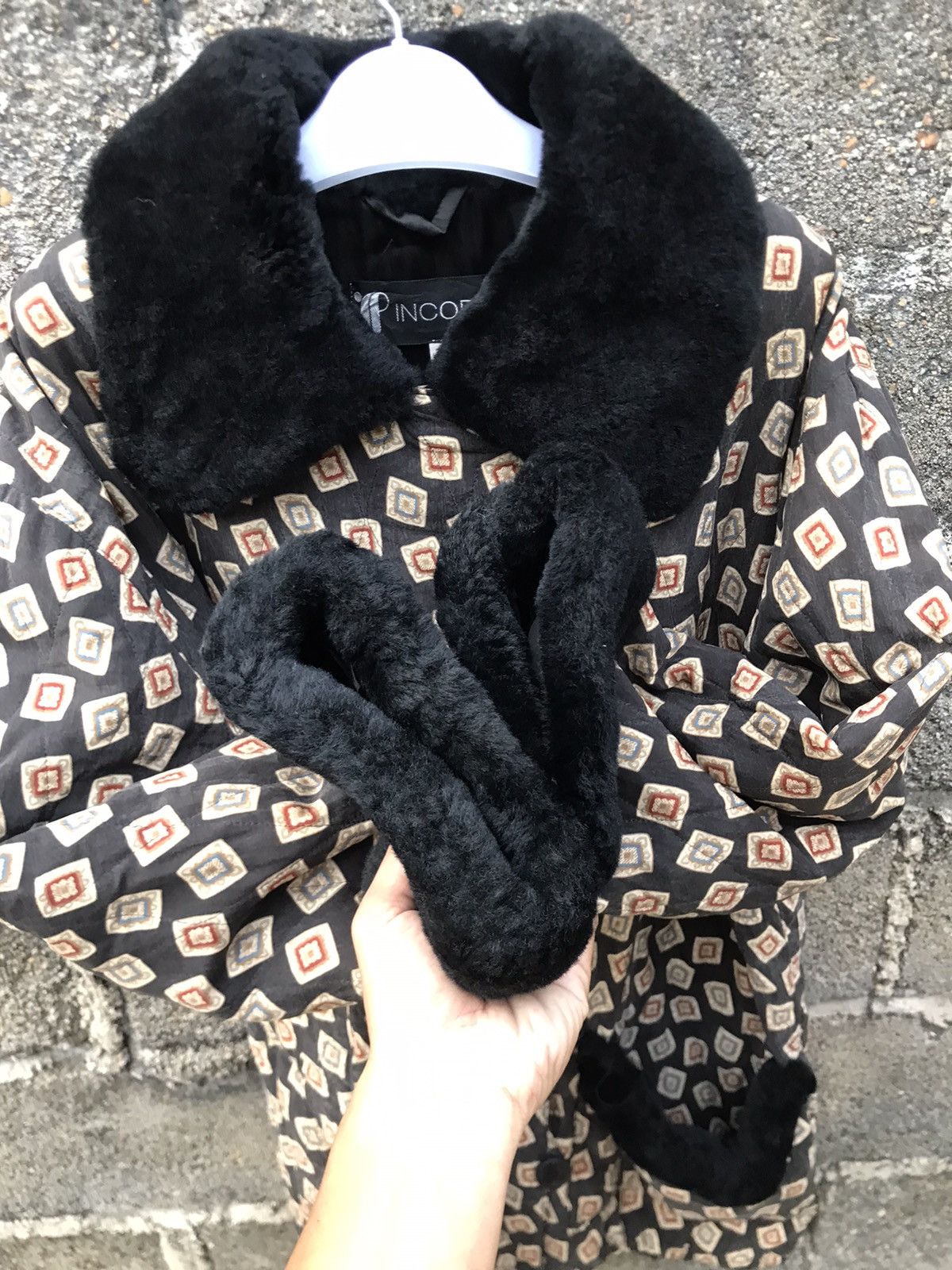 Vintage ⚡️Vintage Incopel Italian Fur Collar Button Jacket Size M / US 6-8 / IT 42-44 - 7 Thumbnail
