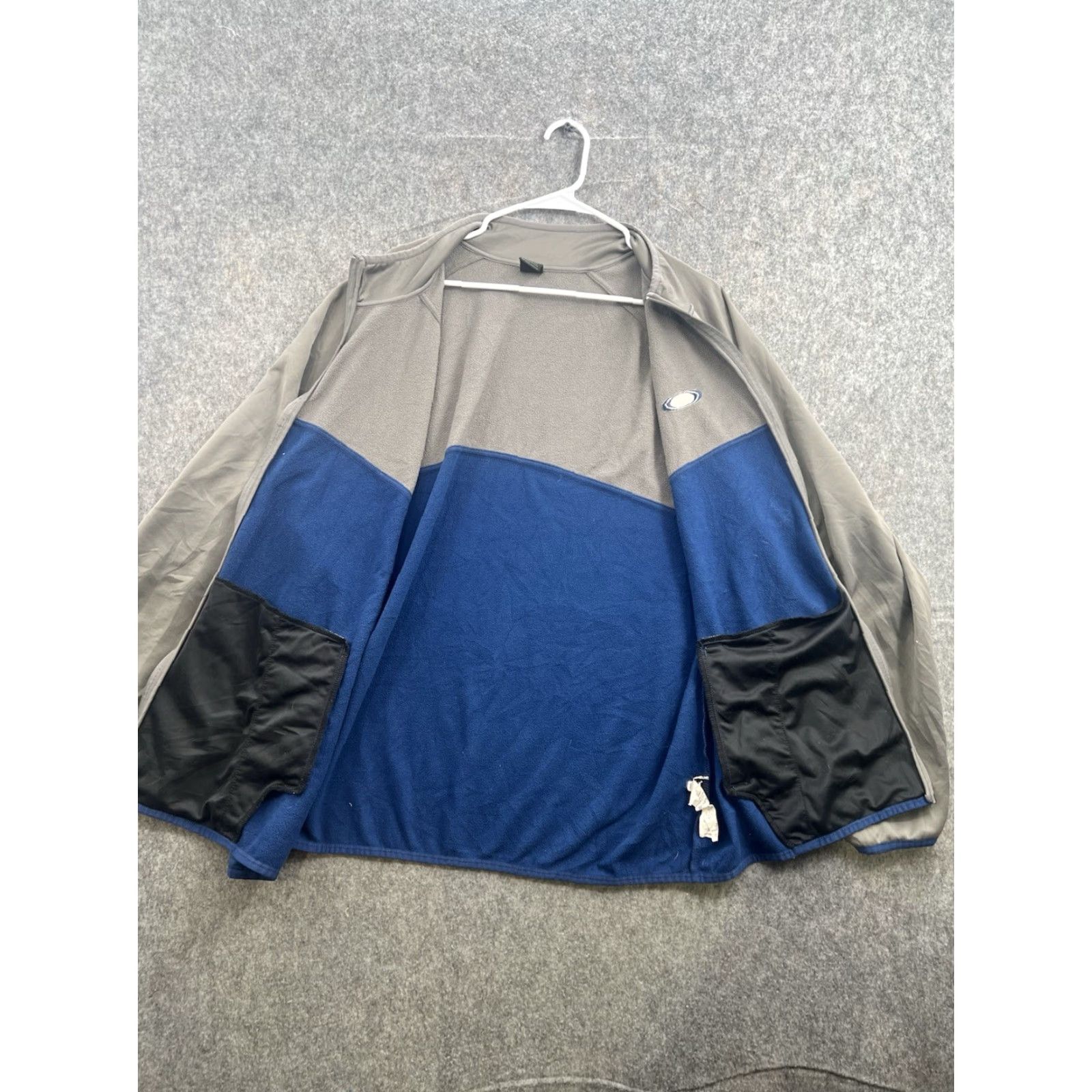 Oakley Oakley Men's Full Zip Jacket Gray Blue Color Block Fleece Outdoor Athletic S 2XL Size US XXL / EU 58 / 5 - 5 Thumbnail