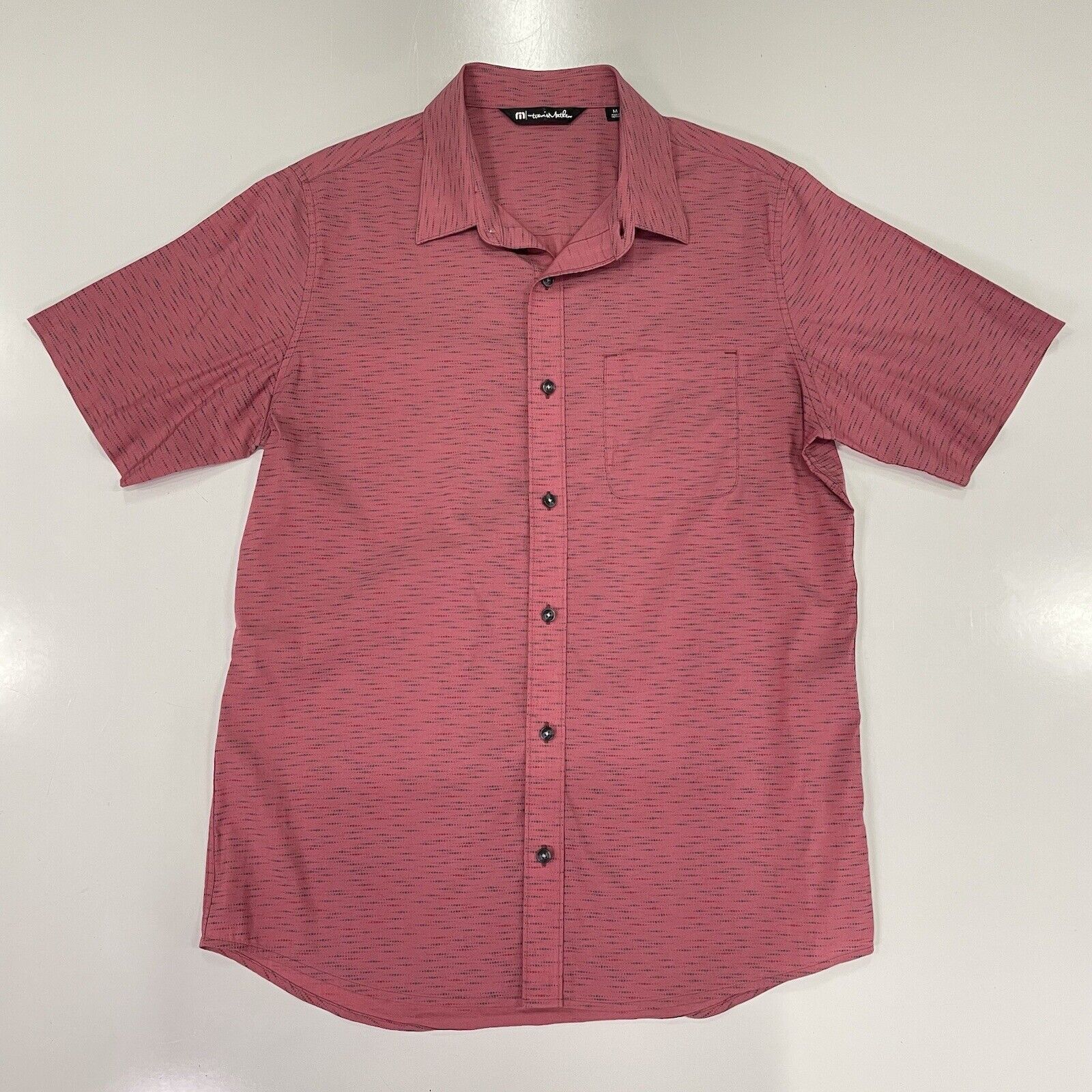 TravisMathew Travis Mathew Men's Heather Earth Red Button Shirt Size M Size US M / EU 48-50 / 2 - 1 Thumbnail
