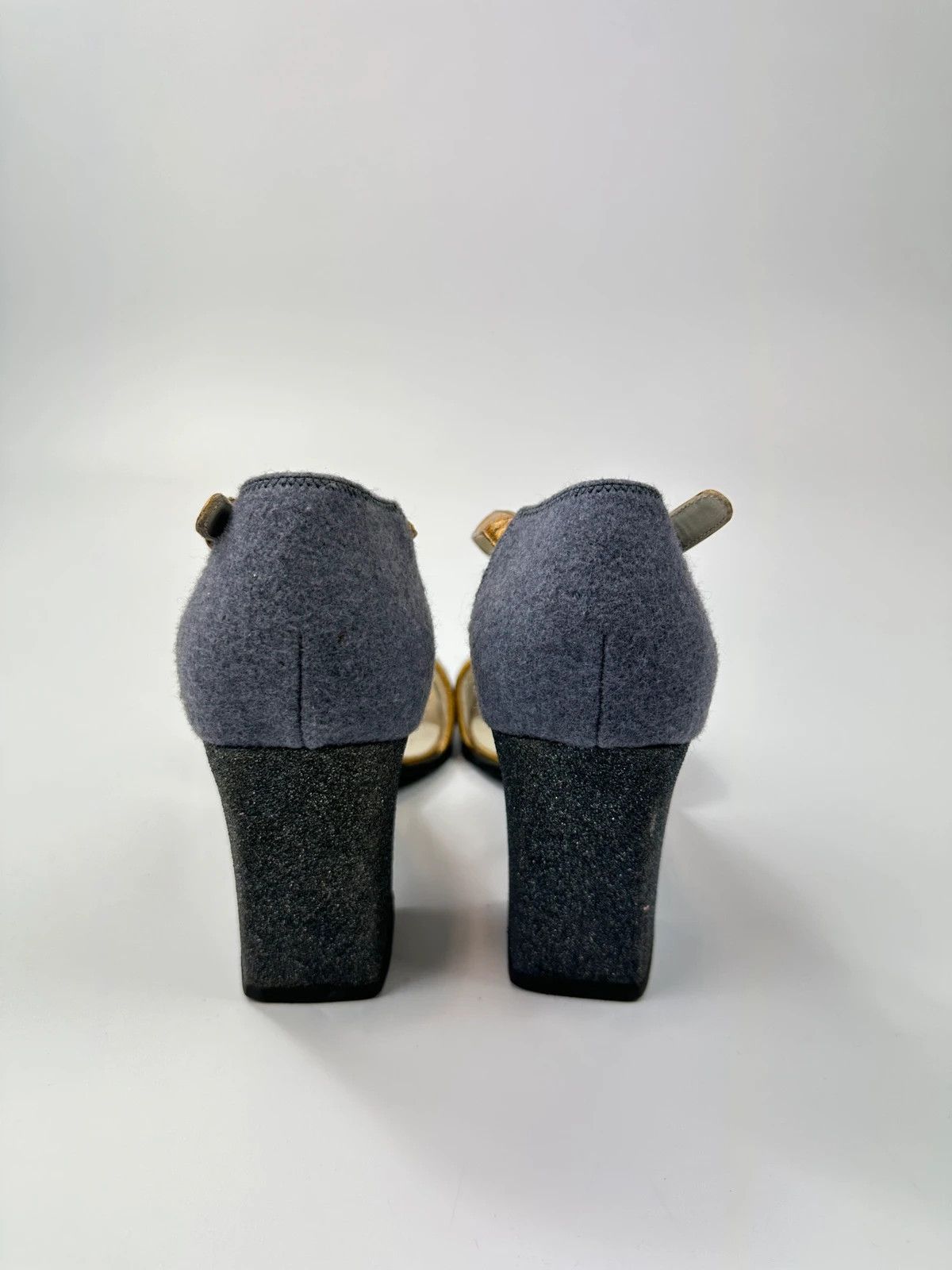 Miu Miu Miu Miu FW1998 PVC Coated Glitter Heels Pumps Shoes Size US 9 / IT 39 - 12 Thumbnail