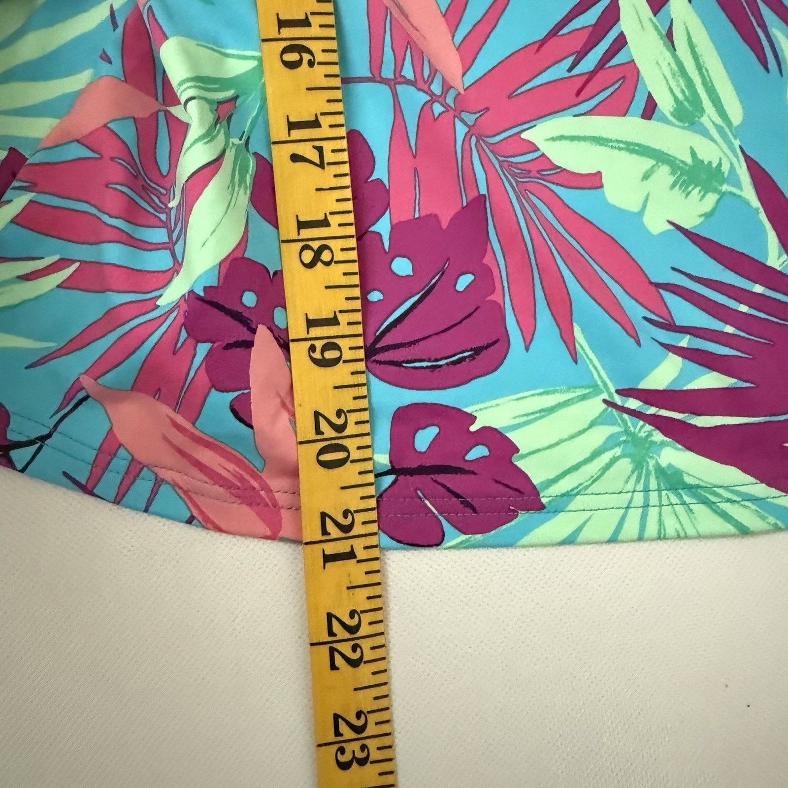 Lands' End Lands End Tropical Palms Wireless Padded Squareneck Tankini Size S / US 4 / IT 40 - 5 Thumbnail