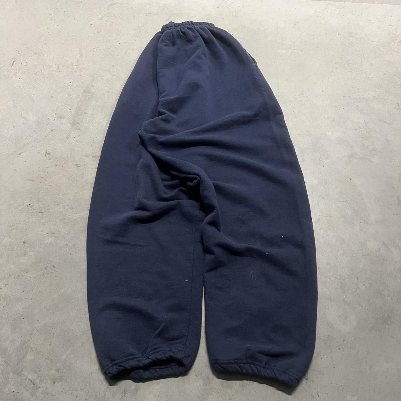Japanese Brand × Vintage Vintage Y2K/2000s Navy blue Baggy fit Sweatpants ! Size US 32 / EU 48 - 4 Thumbnail