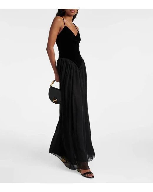 Chloe o1loc1c0325 CHC24 Rebecca Wedge Sandals in Black Size US 8 / IT 38 - 5 Thumbnail