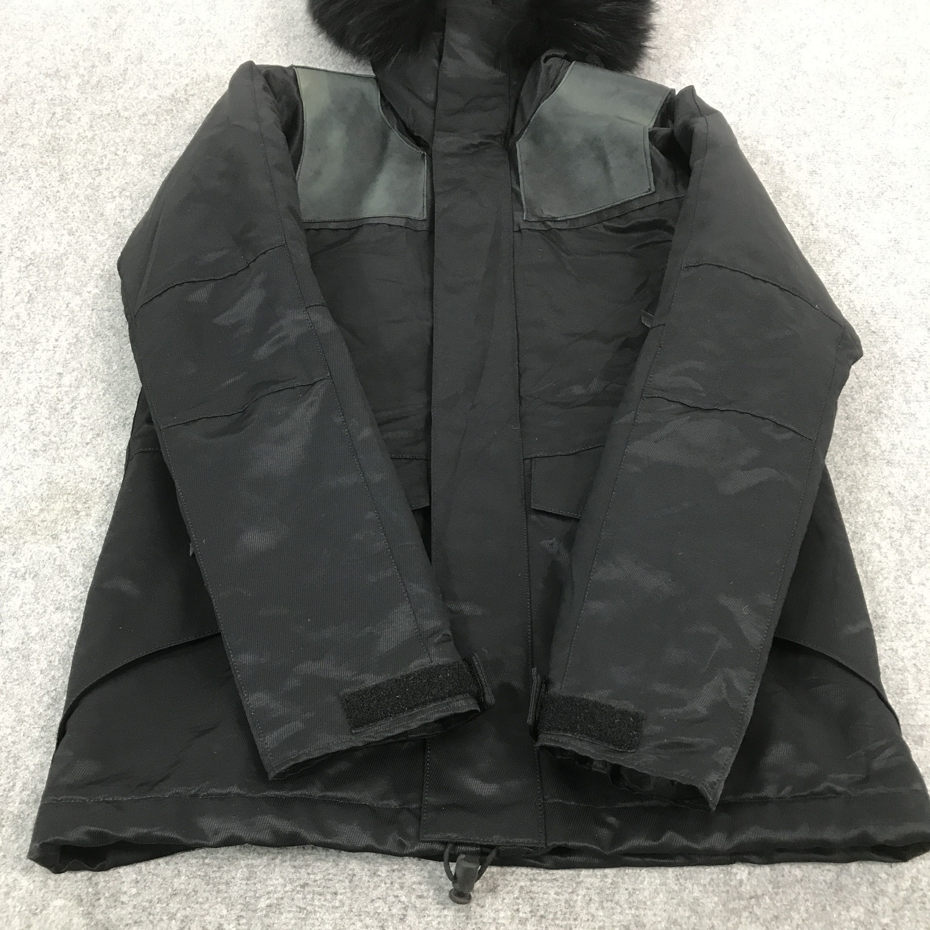 If Six Was Nine × Issey Miyake × Japanese Brand IFSIXWASNINE STYLE AYUITE LEATHER DESIGN FUR HOODIES JACKET Size US M / EU 48-50 / 2 - 9 Thumbnail