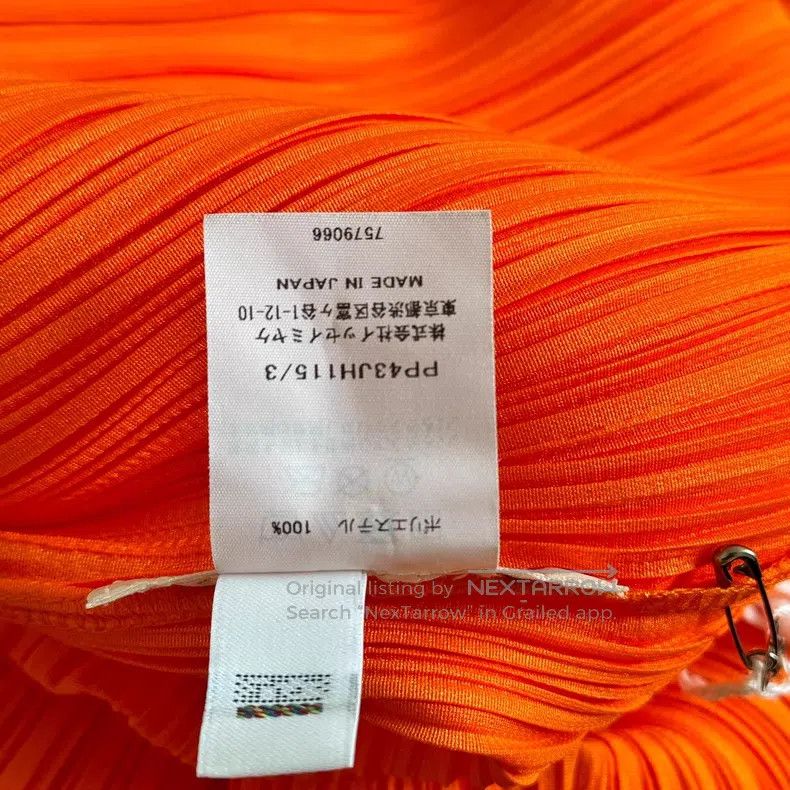 Issey Miyake Issey Miyake Orange Dress Size L / US 10 / IT 46 - 4 Thumbnail