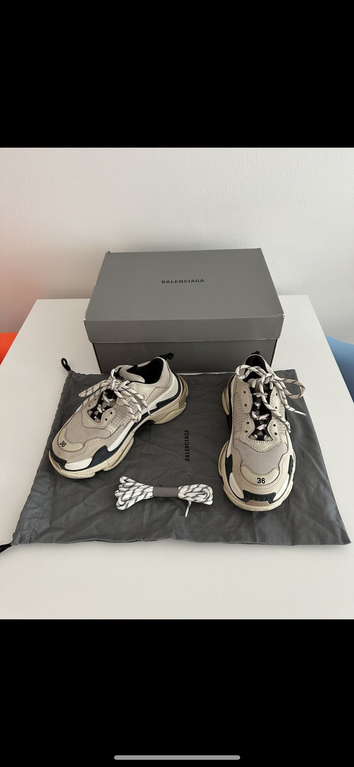 Balenciaga Balenciaga Triple S Cloth Trainers Size US 6 / IT 36 - 1 Thumbnail
