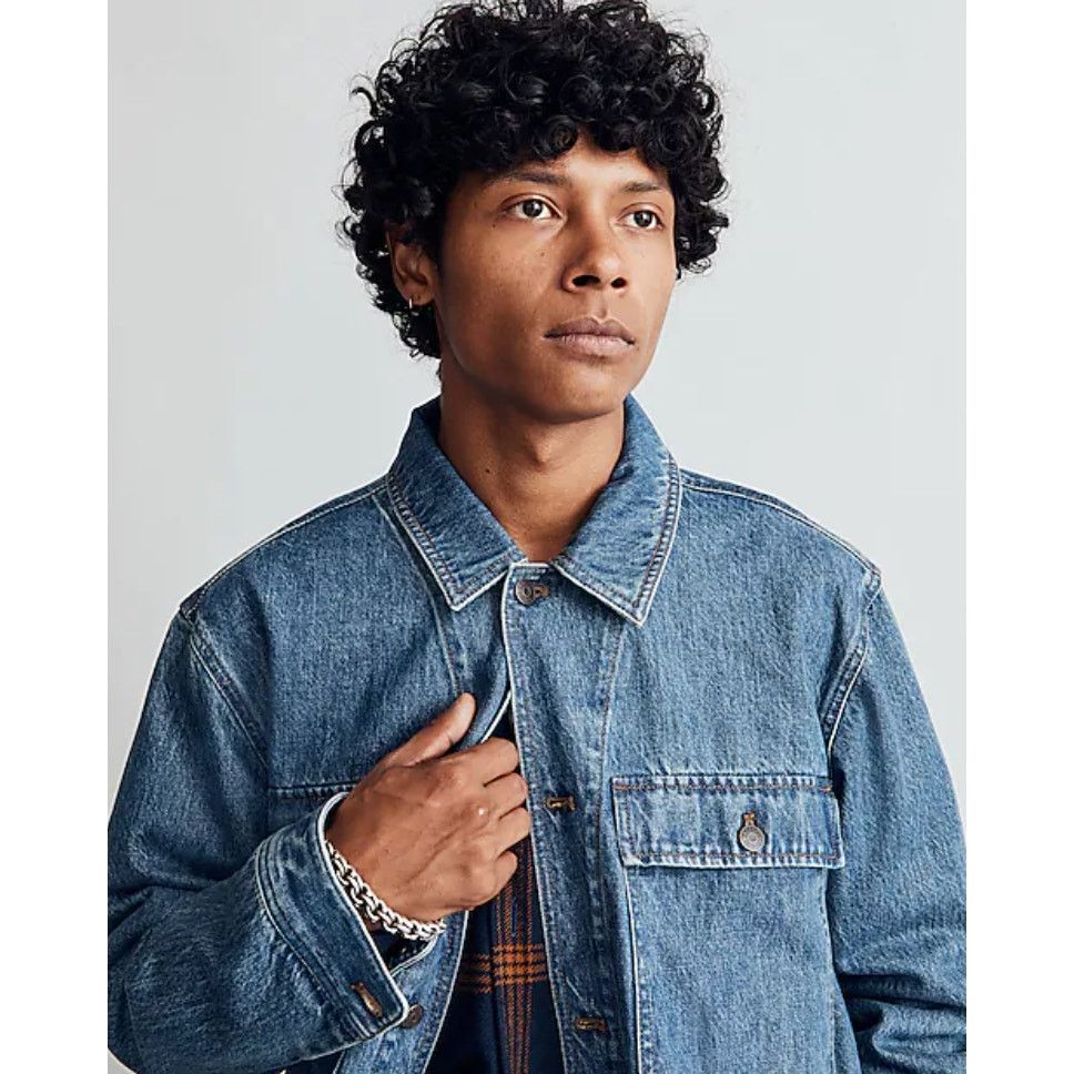 Madewell Madewell Men Easy Denim Shirt Jacket in Blue Size XL X Large Grailed