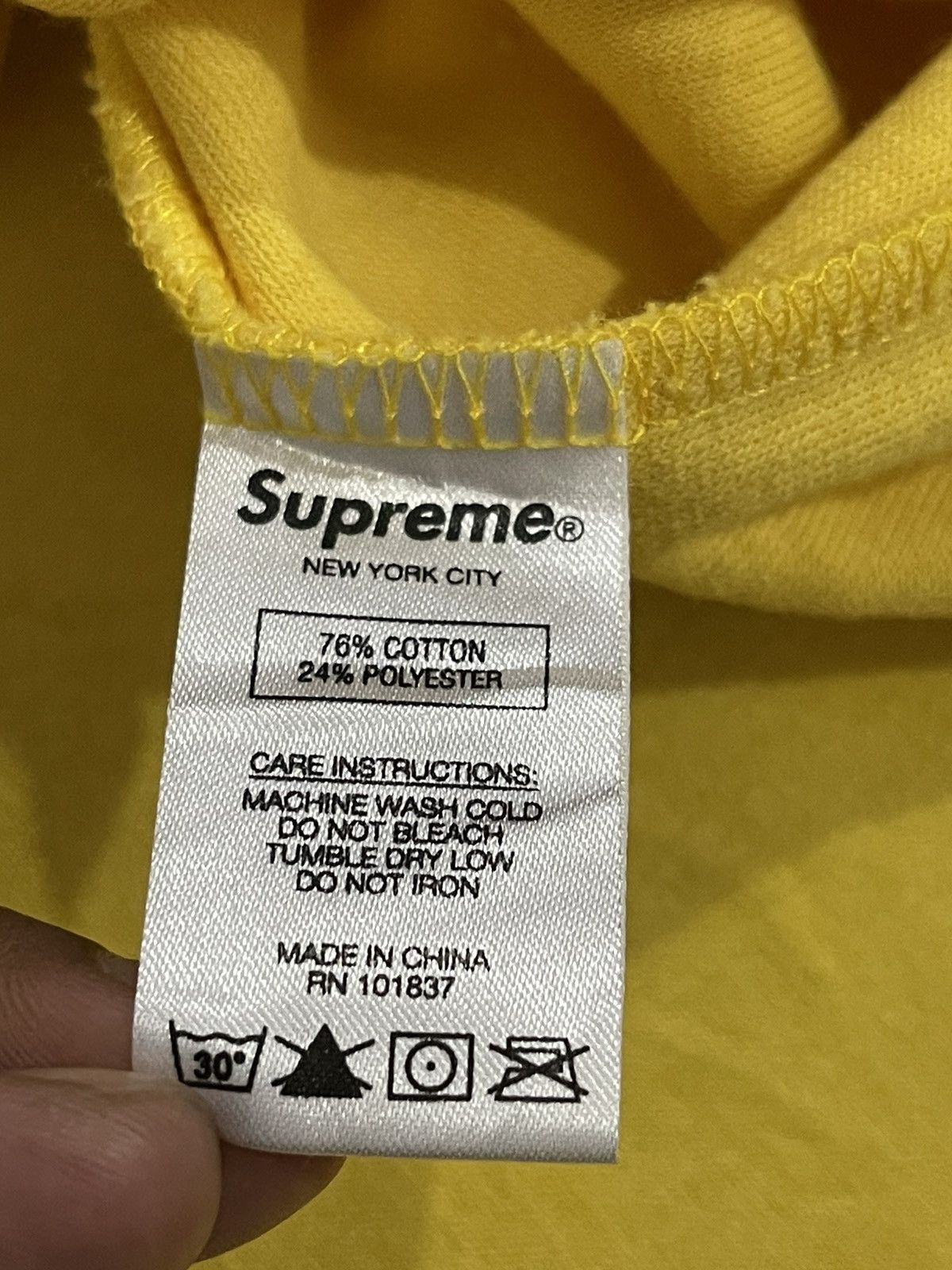 Supreme Supreme Chest Stripe Terry Top -Yellow Size US M / EU 48-50 / 2 - 12 Thumbnail