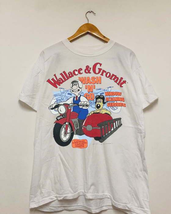 Gildan 1989 Wallace and Gromit Wash 'N' Go T-Shirt | Grailed