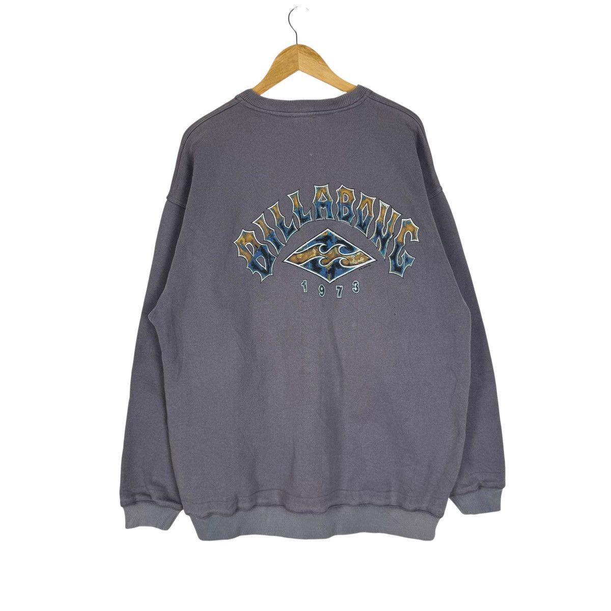 Billabong ☀️VINTAGE 90s BILLABONG SURFING SWEATSHIRT Size US XL / EU 56 / 4 - 1 Thumbnail